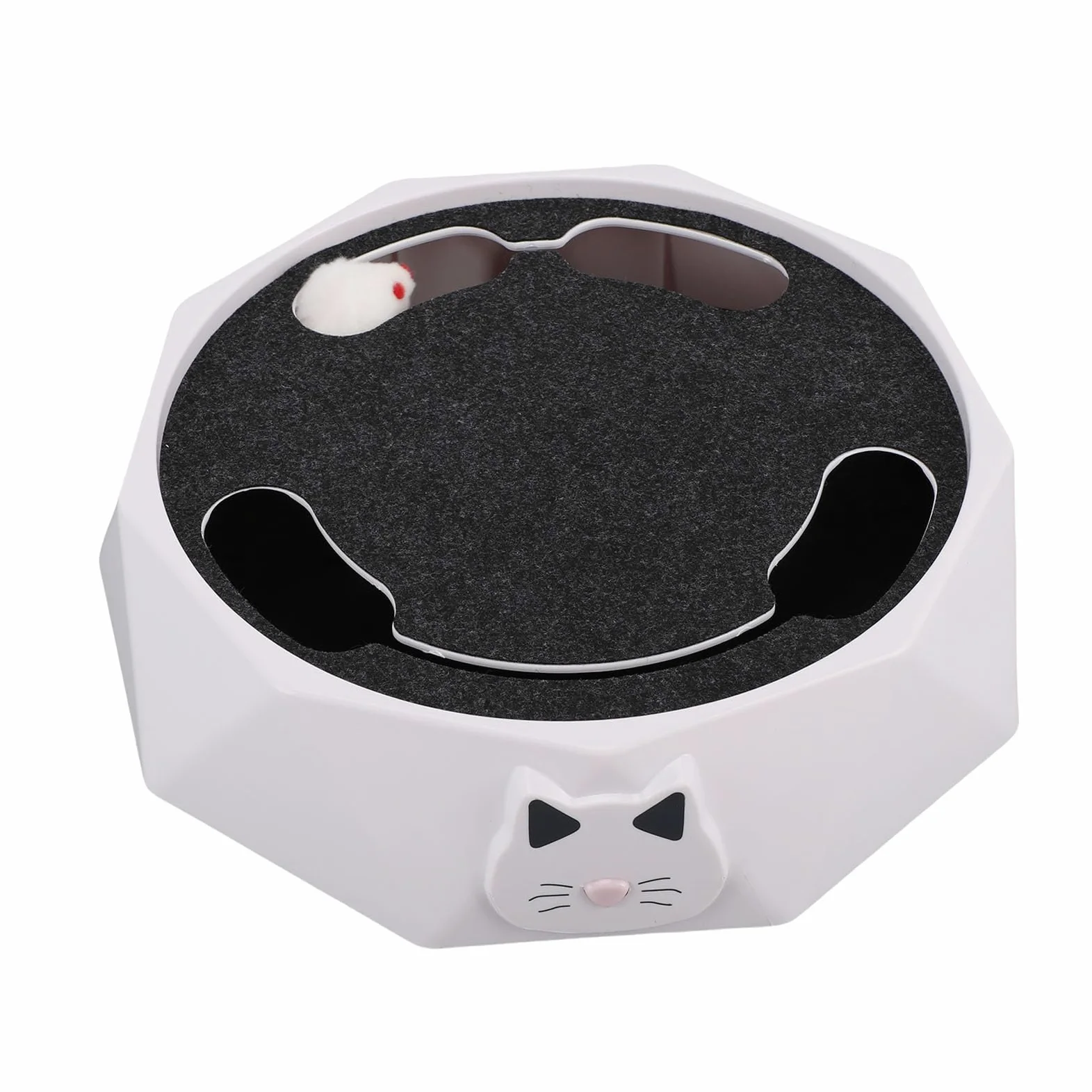 Topiky Jouet Interactif pour Chat, Jouet électrique Automatique pour Chaton avec 2 Modes de Vitesse Réglables, Disque Rotatif pour l'exercice Physique, Plateau Tournant Stimulant pour Chat