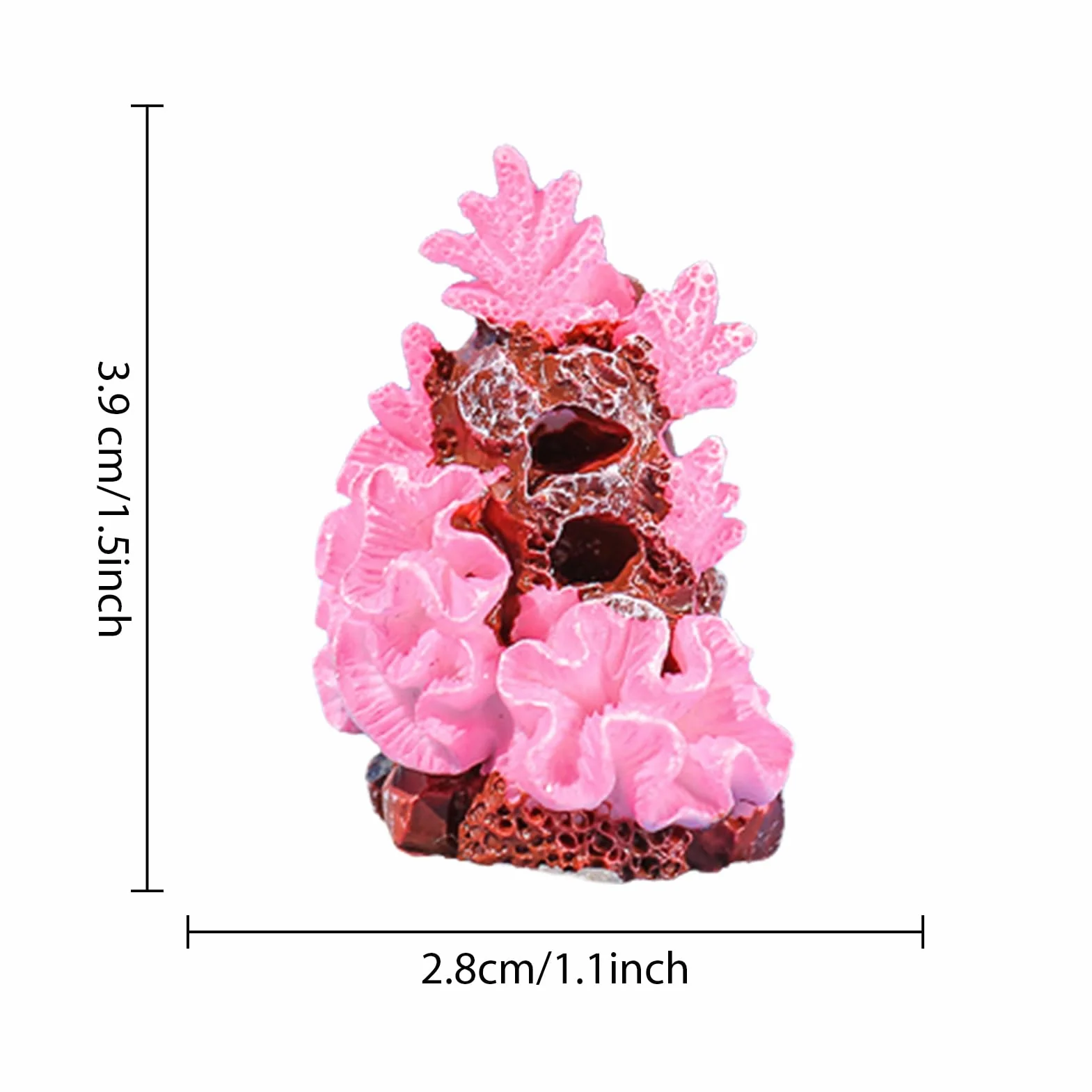 Corail Artificiel pour Aquarium, Décoration Paysagère pour Bureau et Terrarium