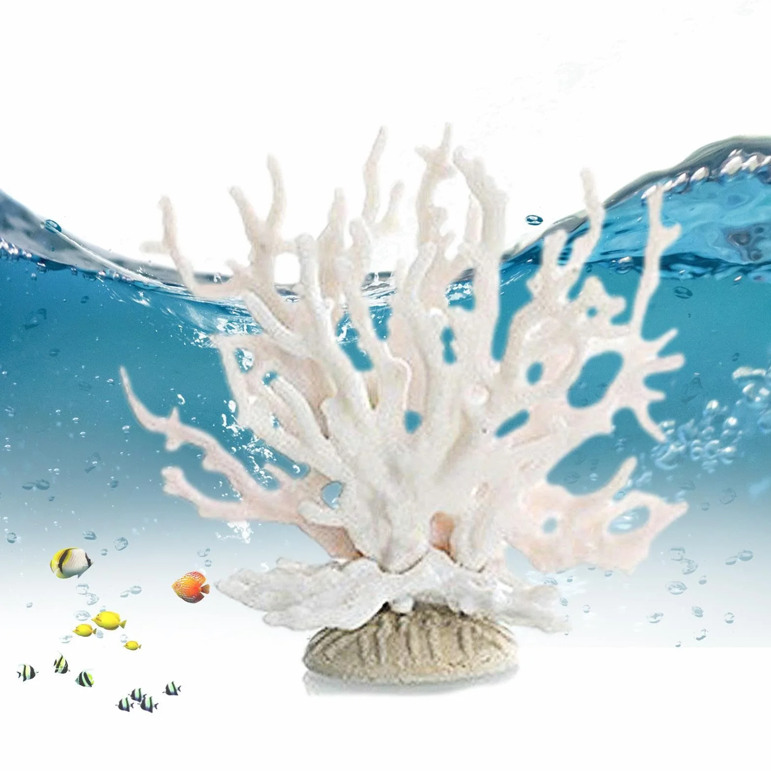 Corail d'aquarium Décor simulation accessoires réservoir poissons multicolore eau douce marine