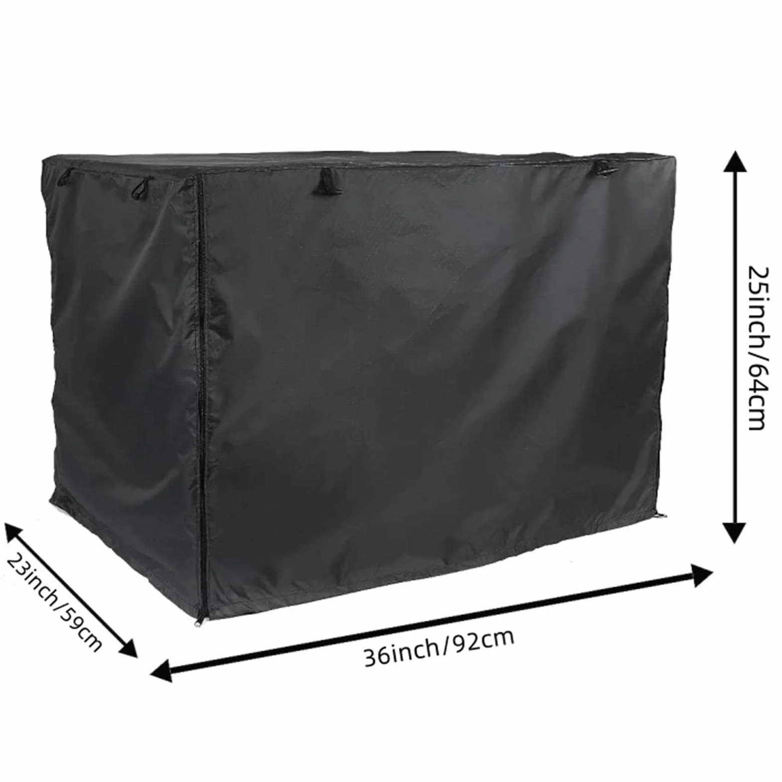 Housse de Cage pour Chien à Double Porte, Imperméable Coupe-Vent Anti-UV Respirante, Couverture de Protection Universelle
