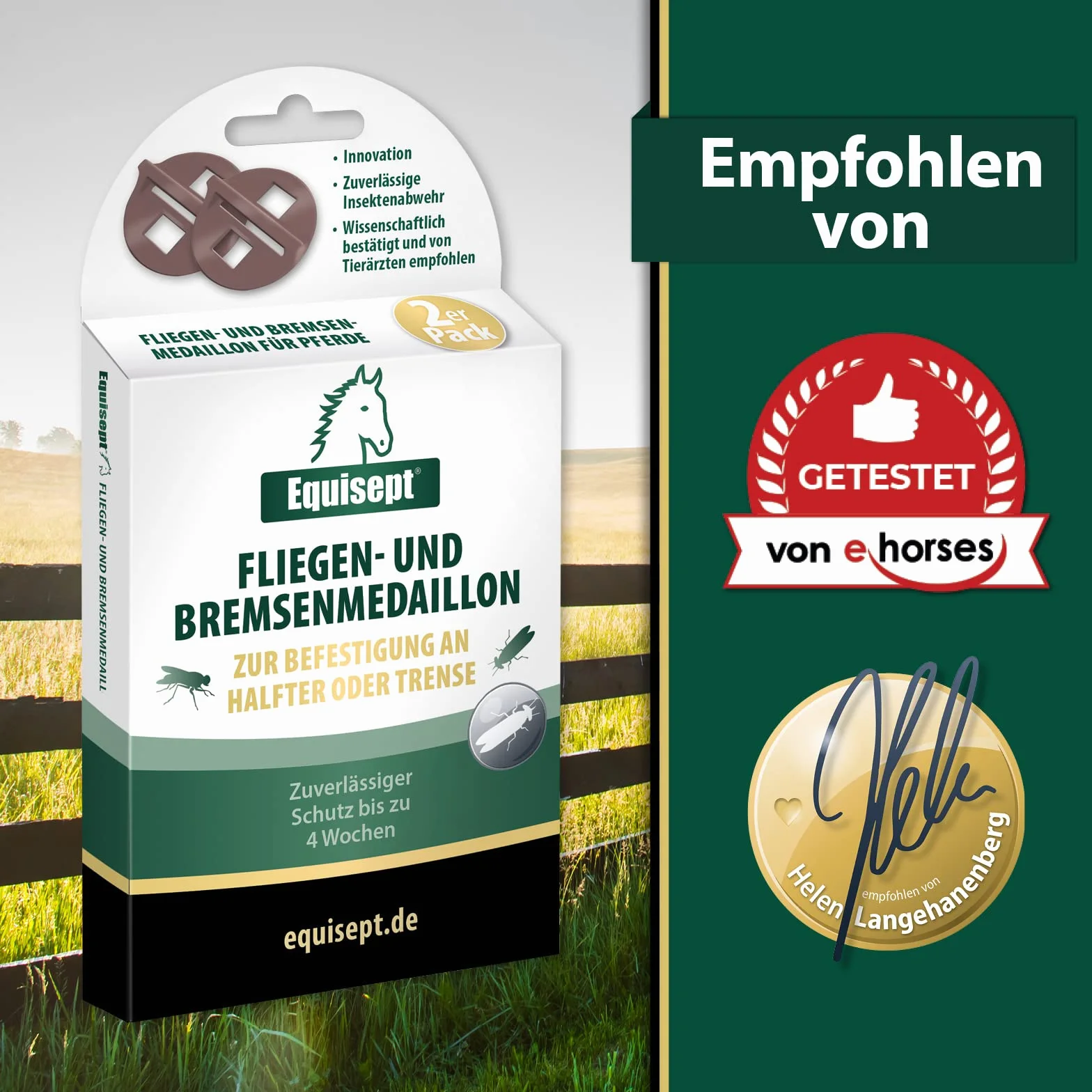 Equisept Médaillon Anti-Mouches et taons Taille Unique 250914
