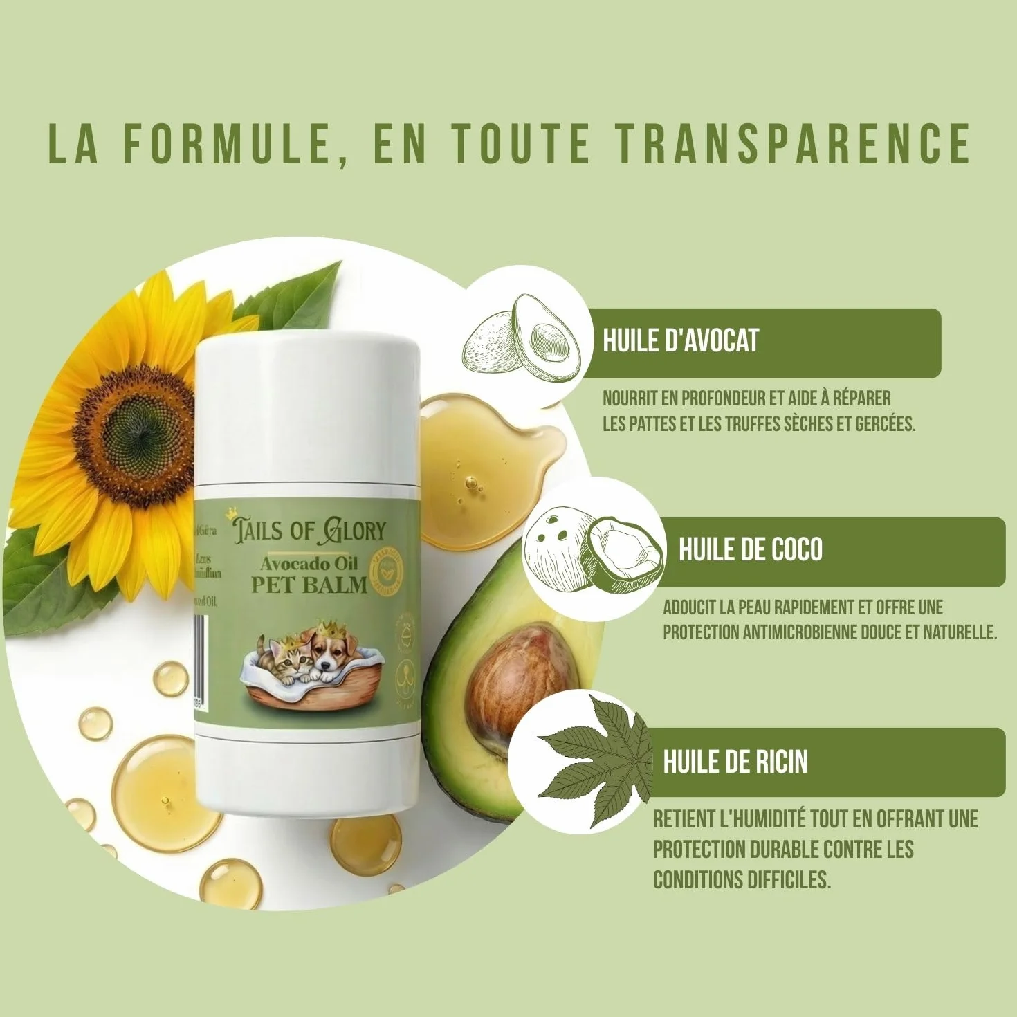 Baume Pattes & Truffe Chien Naturel 30g – Baume Coussinets Chien hydratant Protection Nez