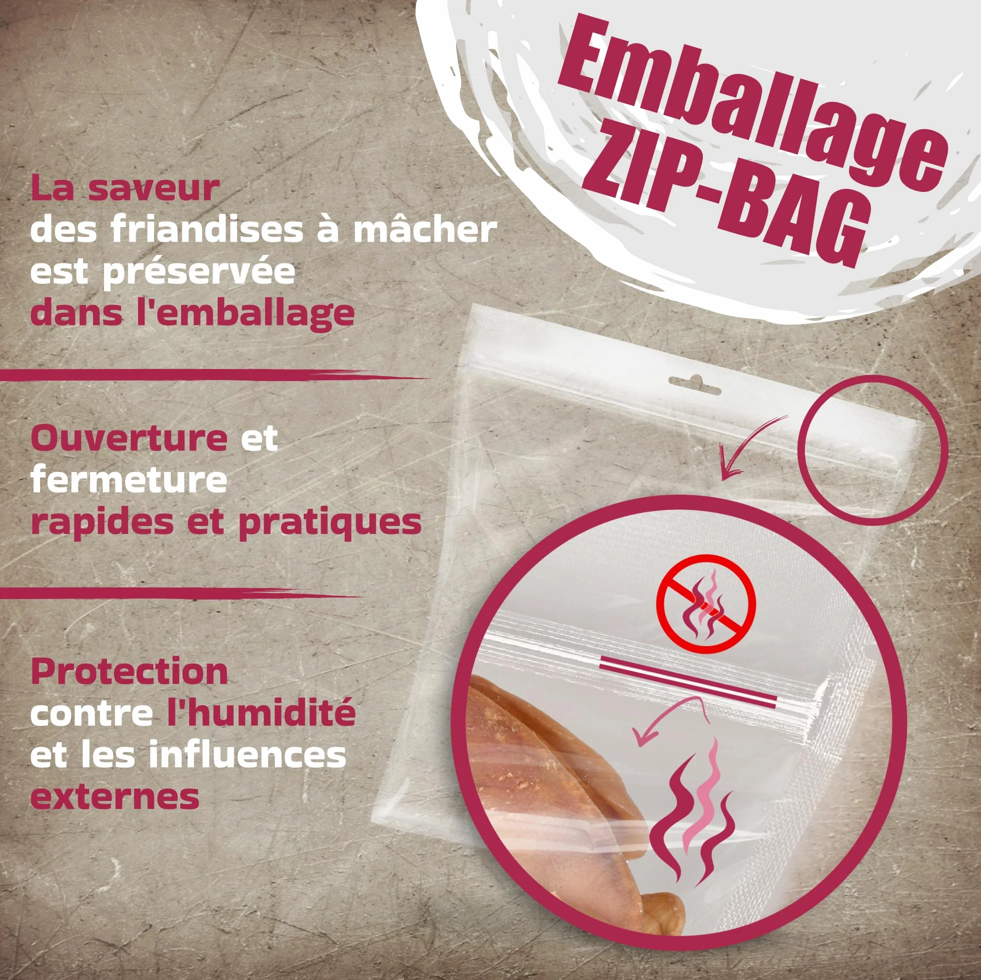Lot de 10 oreilles de bœuf avec fourrure pour chien - Friandise naturelle à mâcher - Faible en gras et sans additifs