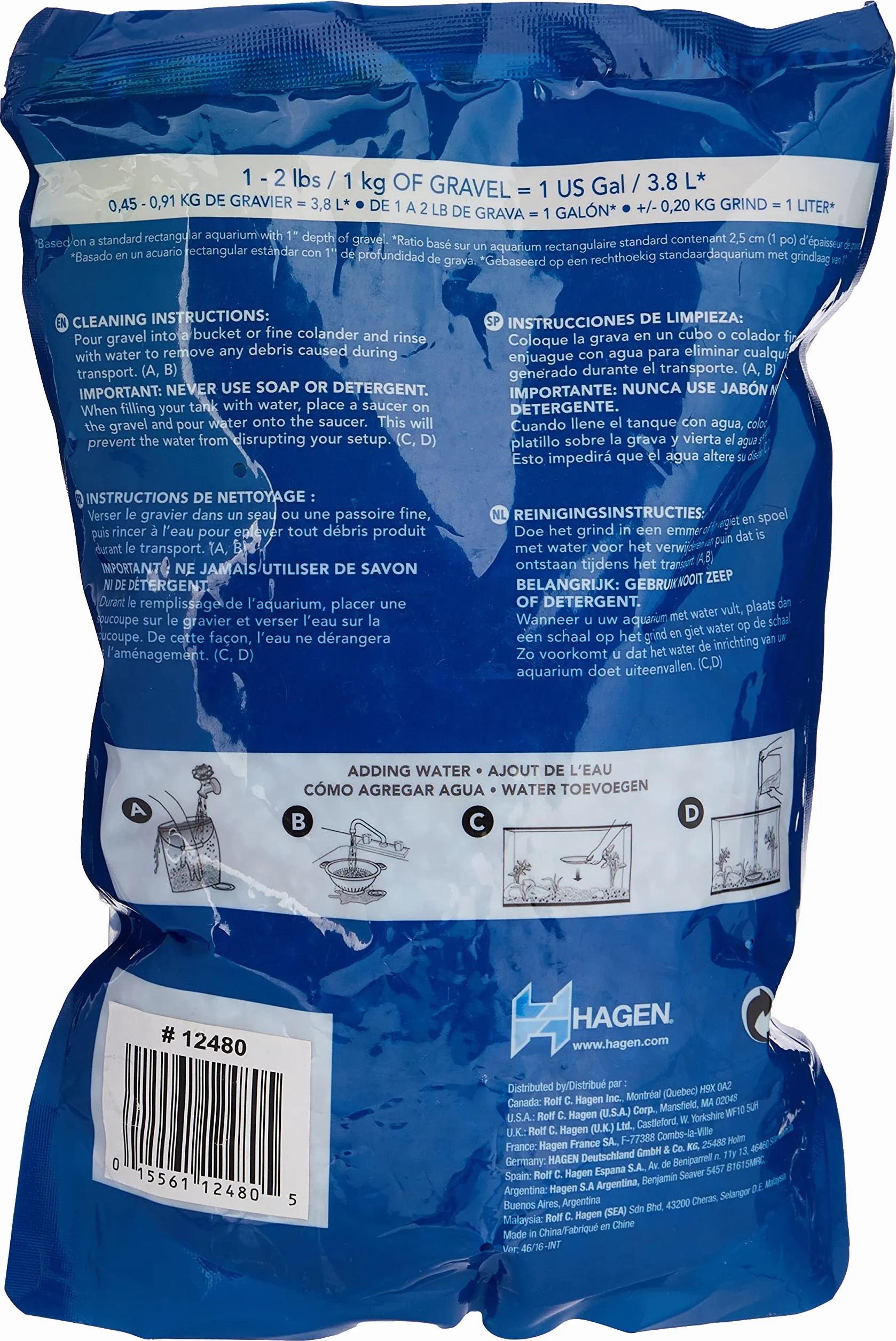 Gravillons Décoratifs MARINA Différentes Couleurs Bleu ciel,