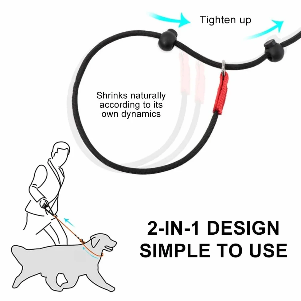Laisse Dressage Rembourrée Corde,1,4 m Laisse de Contrôle Professionnelle avec 2 Poignées pour Chien Chiots de Petite Taille Moyenne