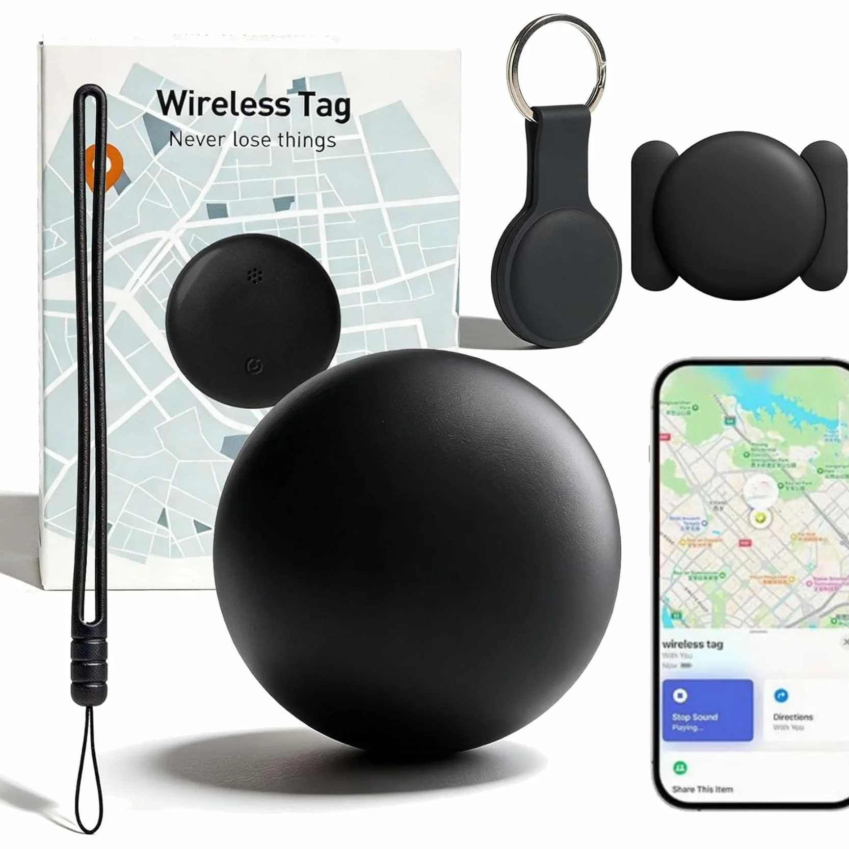 Traceo Traceur GPS Intelligent avec étui de Protection Magnétique, Suivi Portable étanche Léger pour Objets Animaux