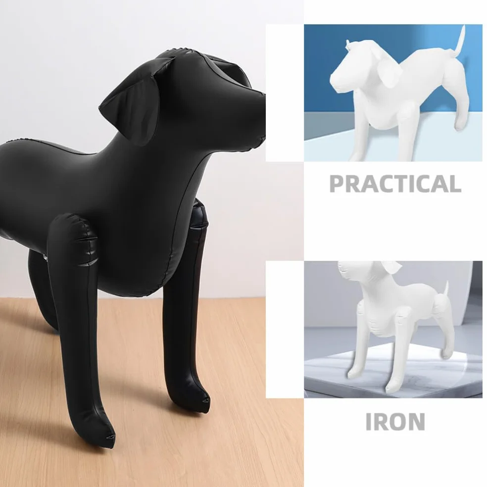 Happyyami Lot De 2 Mannequins Gonflables pour Chiens Debout 31.50x22.05x11.42 Pouces Présentoir Vêtements Animalerie
