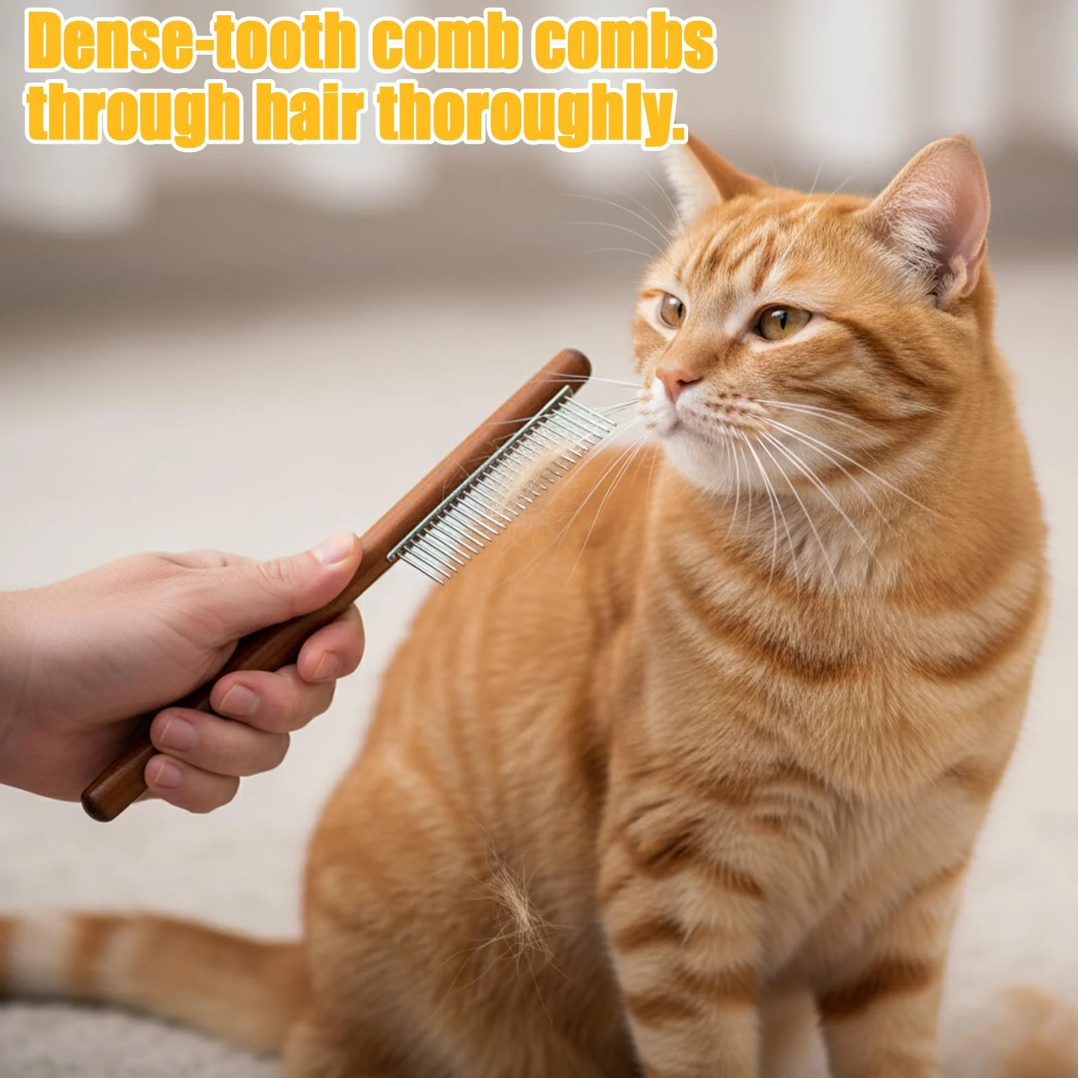 Peigne pour chat et chien, 3 pièces, peigne en bois pour démêler les poils longs et courts, peigne anti-nœuds en métal, idéal pour le toilettage des animaux