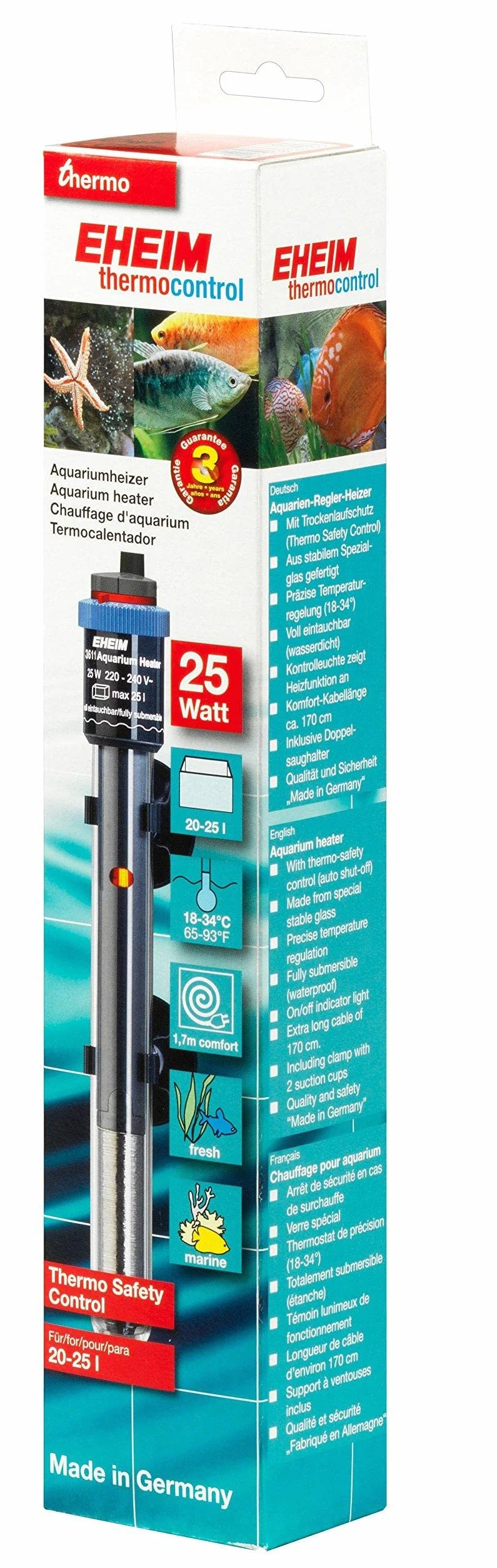 EHEIM Chauffage pour Aquarium Thermocontrol 25