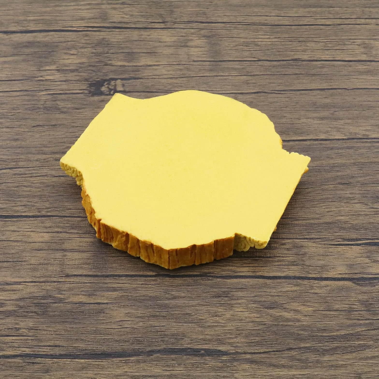 Bol à Eau Plat pour Reptiles 14.7x14x2cm Résine Jaune