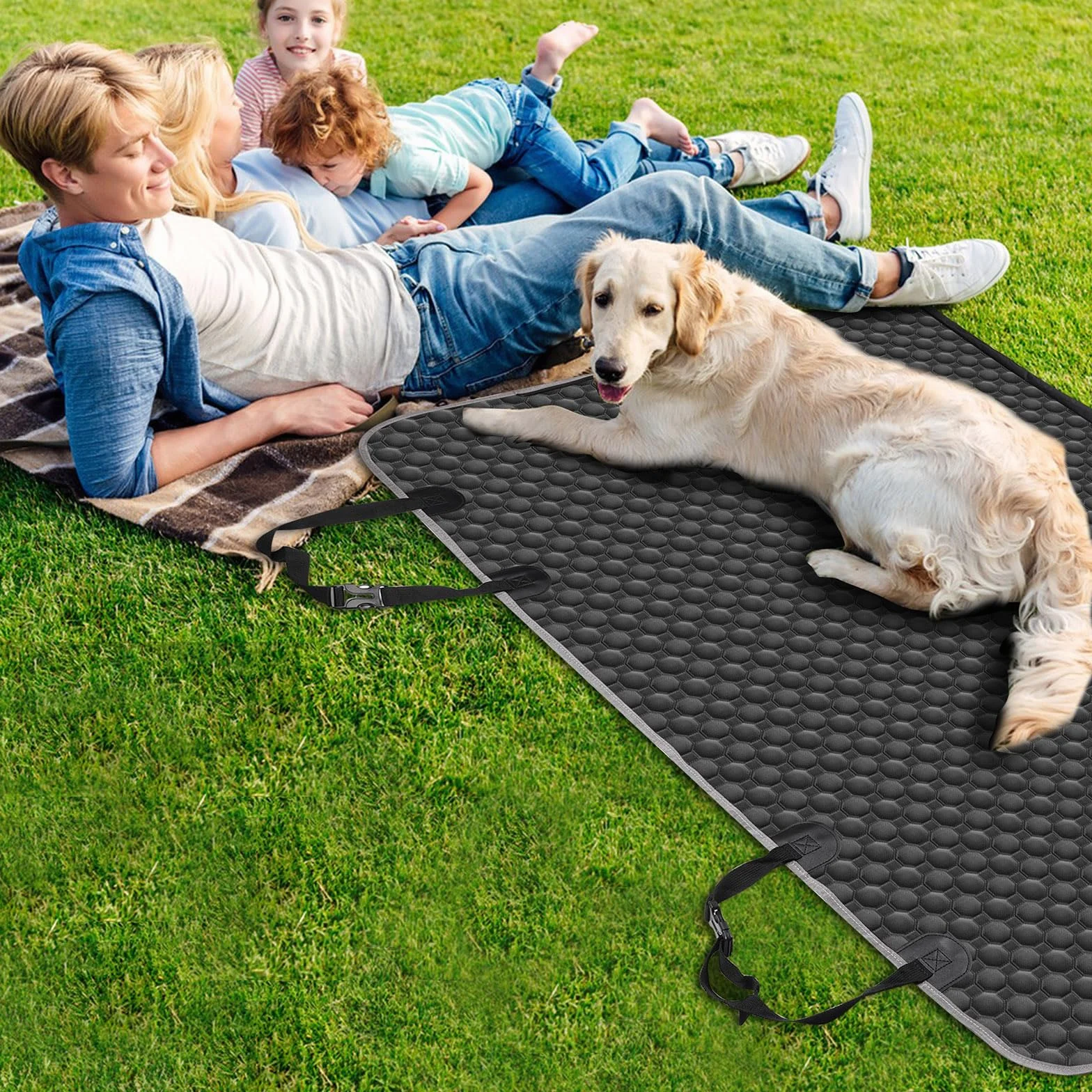 Taygeer Housses de Siège d'auto pour Chien Imperméable 145 x 136 cm Noir