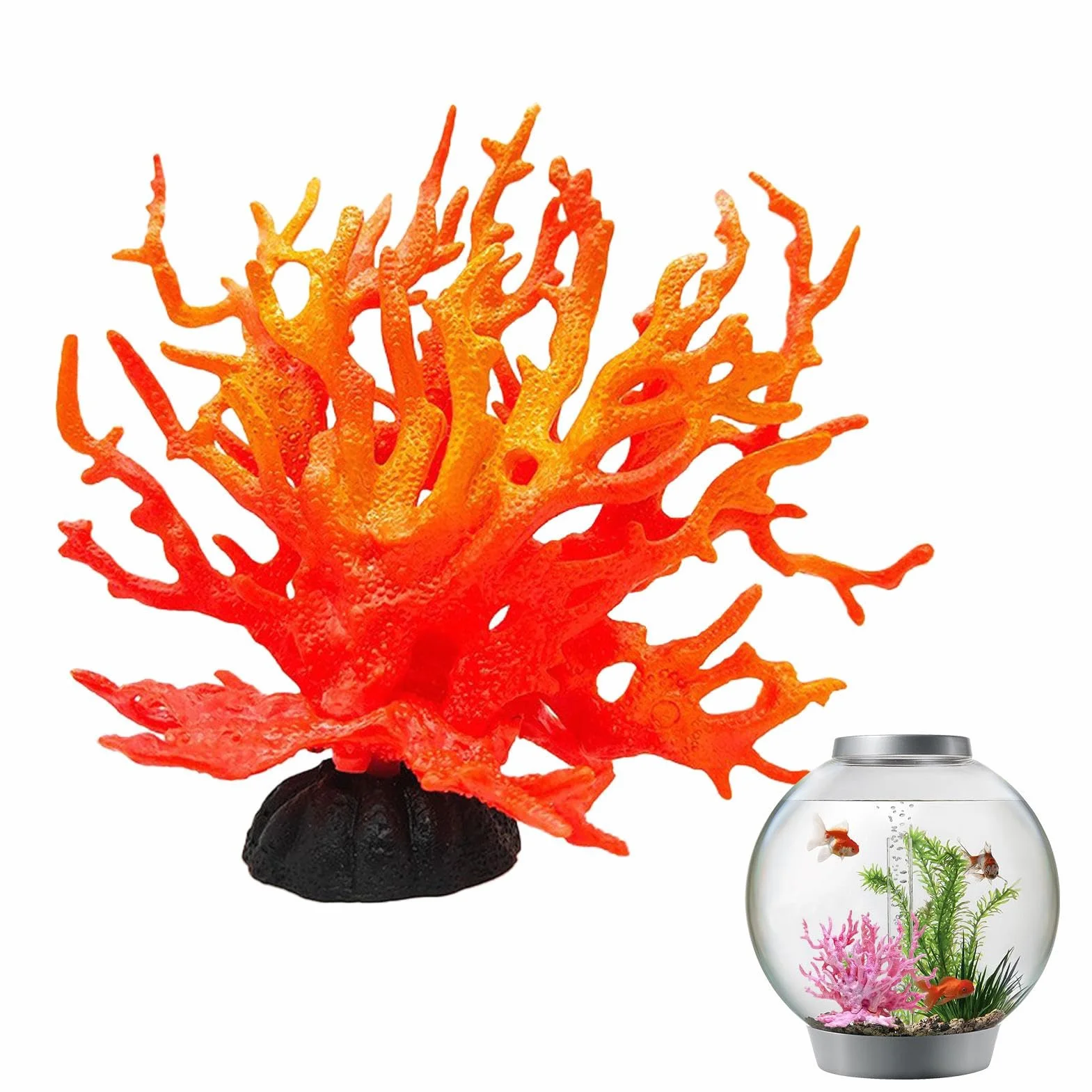 Corail Artificiel pour Aquarium Multicolore Décoration Paysage Simulation Eau Douce Marine