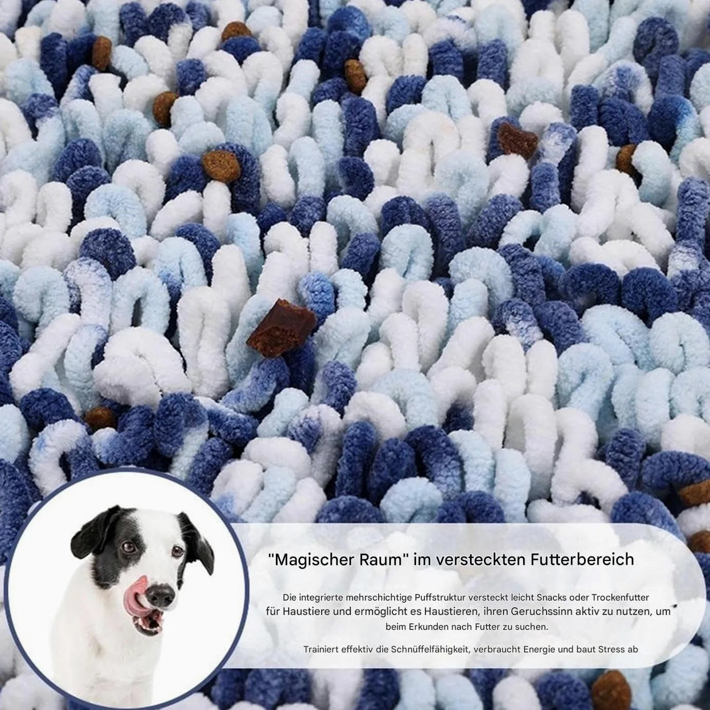 Tapis De Fouille pour Chien Jouet Distributeur enrichissement pour Chien | Tapis interactif recherche alimentation lente chiot Accessoire Entraînement