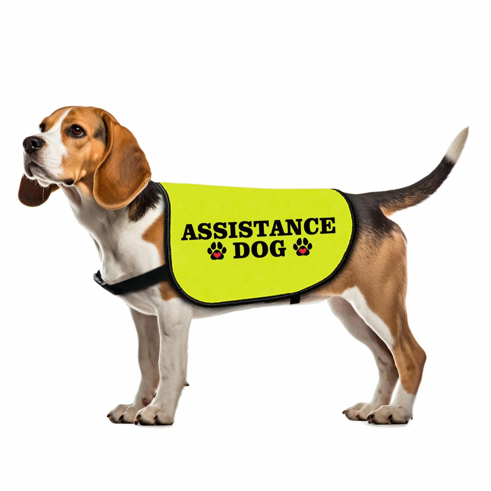 Veste chien d'assistance taille L avec slogan