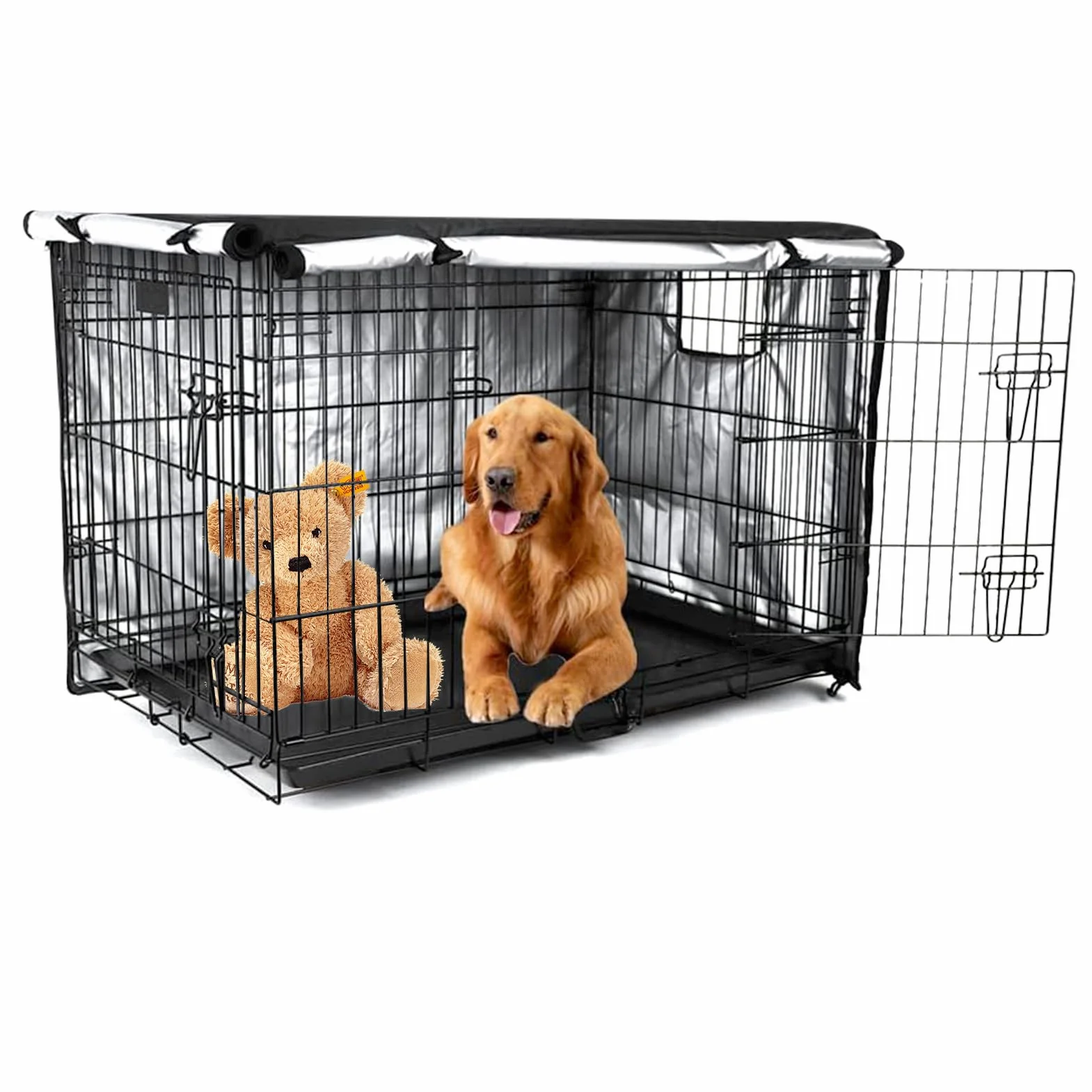 VINGVO Housse de Cage pour Chien 600D Imperméable Durable Universelle 42in