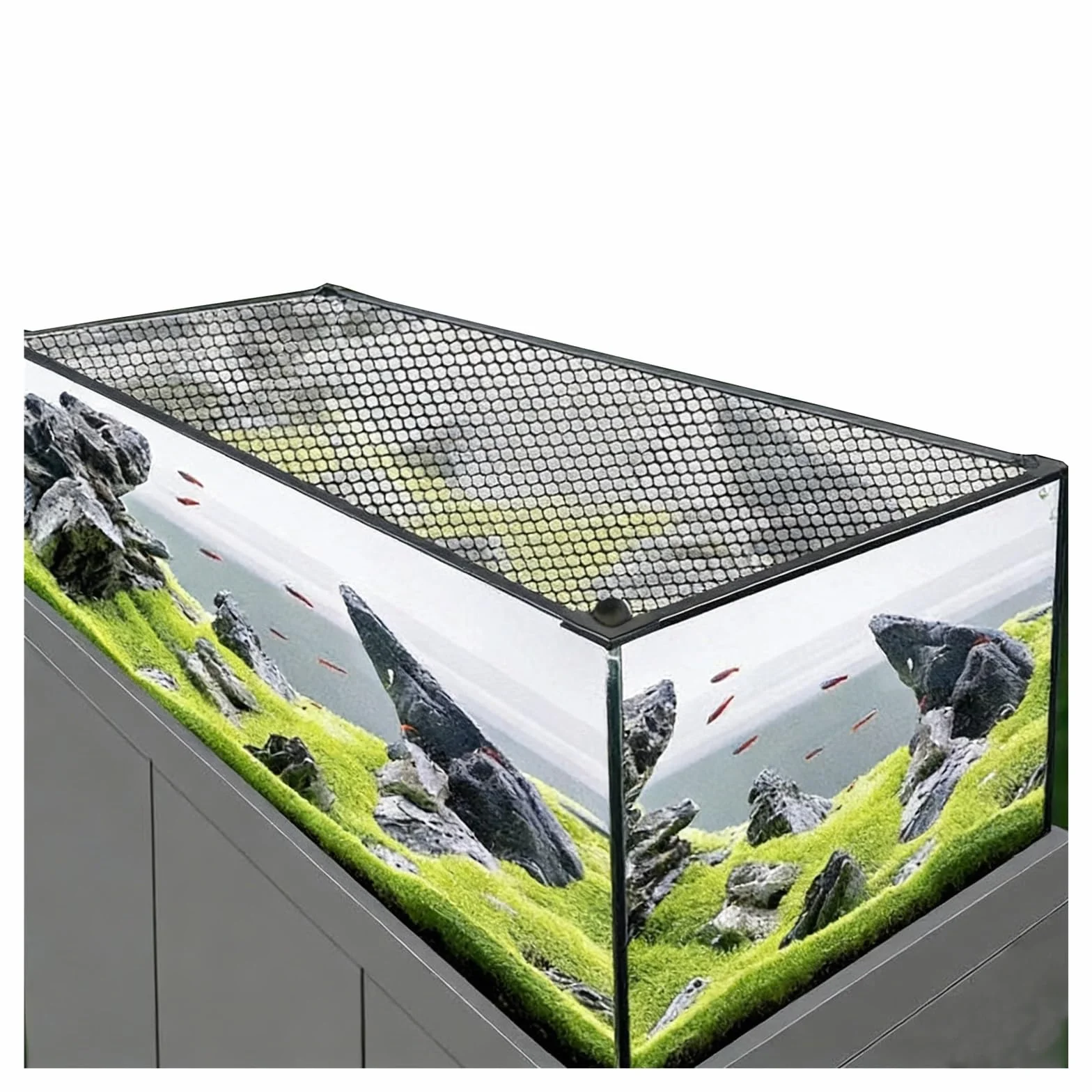 Couvercle D'Aquarium Magnétique Anti-Saut DIY 150x50CM