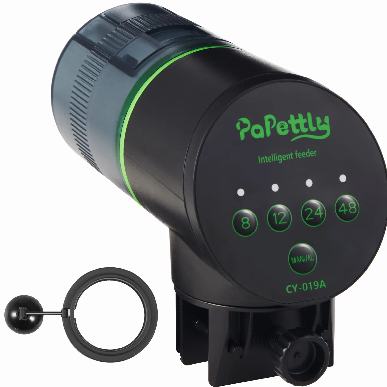 Distributeur automatique de nourriture pour poissons d'aquarium 200 ml avec piles AAA incluses