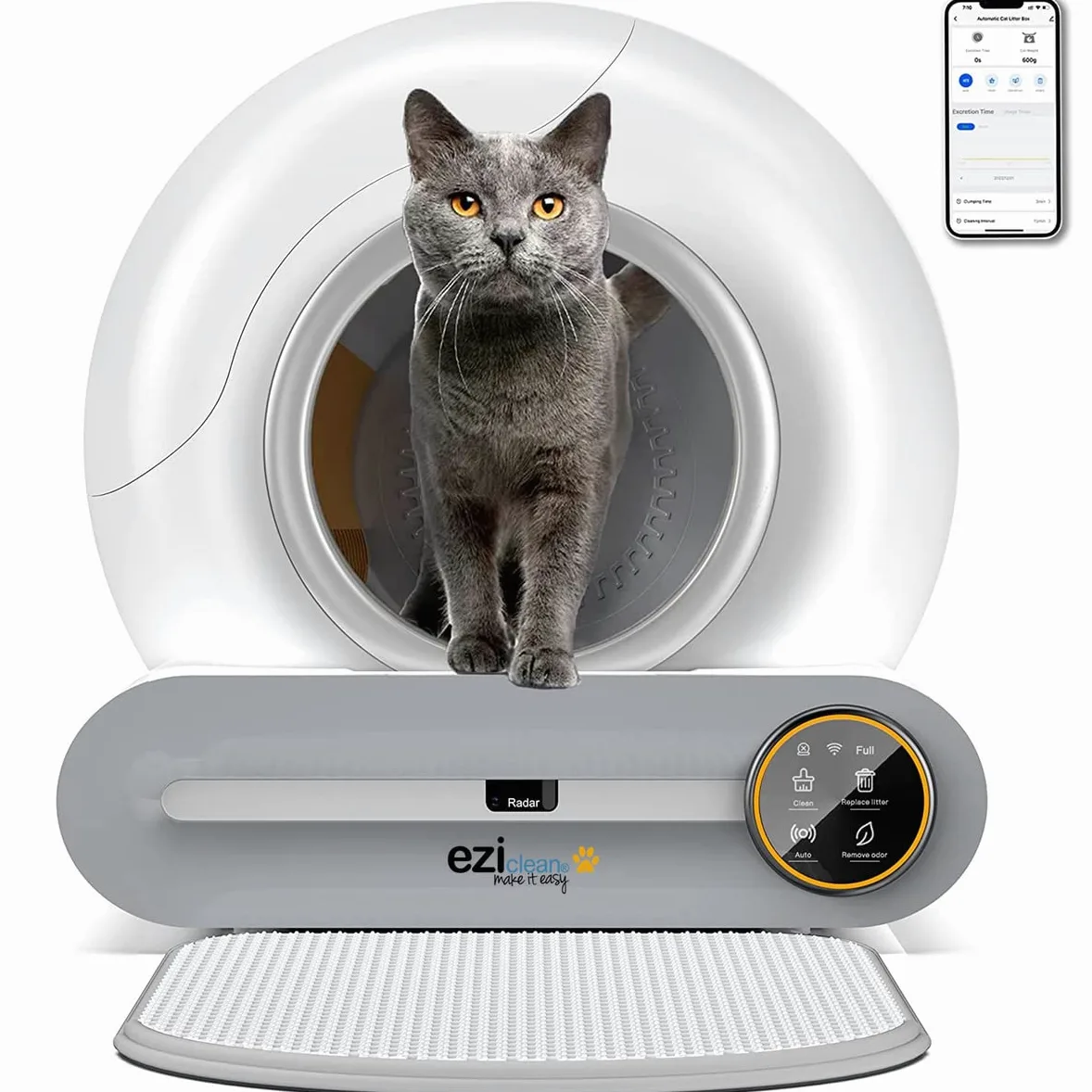 Litière autonettoyante connectée - Maison de Toilette pour Chat eziclean® CATBOT K8i