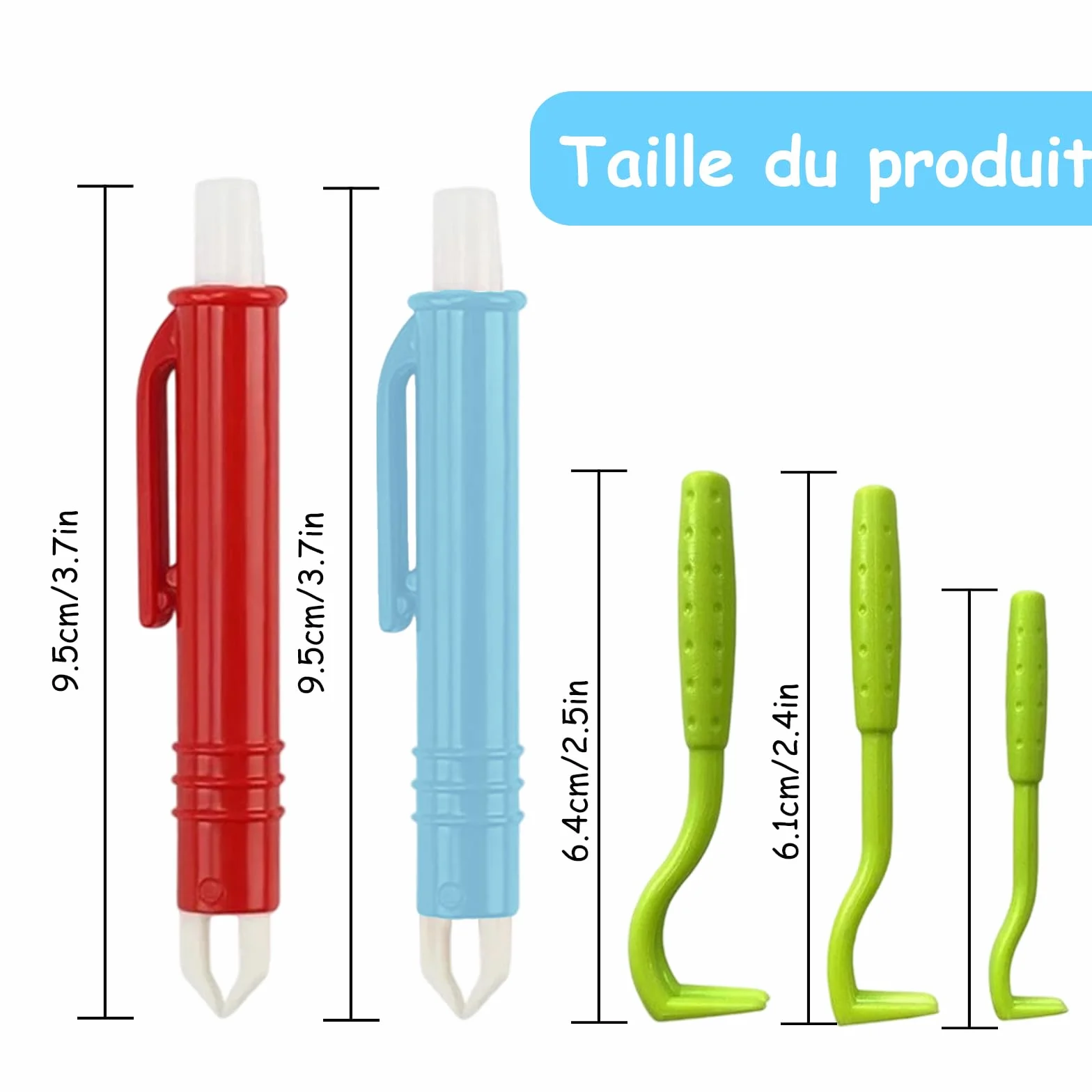 AUXHCYL Tire Tique Chien, 2 Pince à Tiques et 3 Tire Tic, Simple et sûr Pince a Tique pour Chat, Chien et Humains