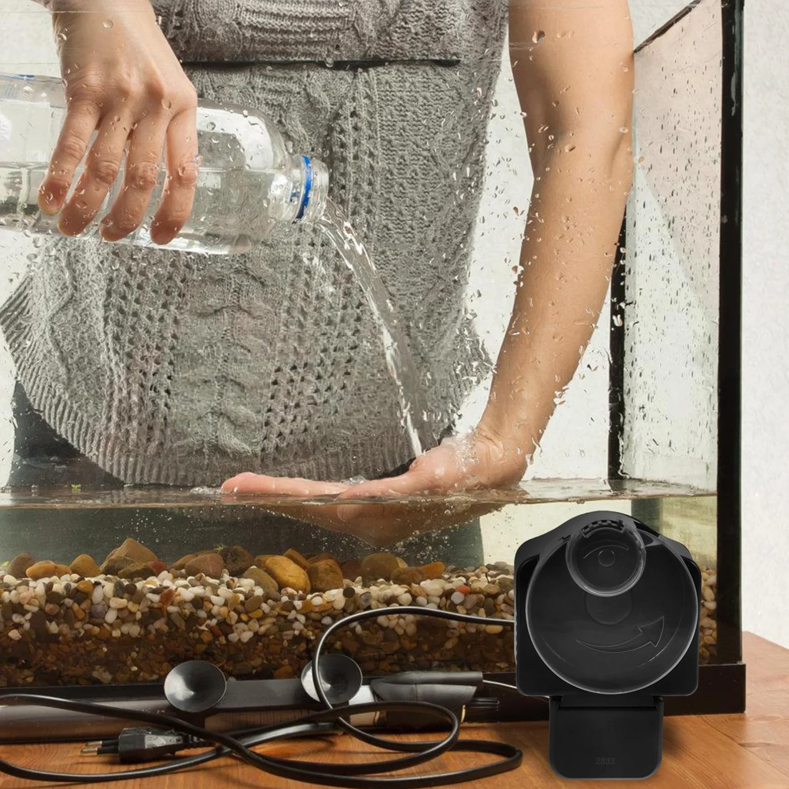 Distributeur Automatique pour Poissons Aquarium sans Piles VICASKY