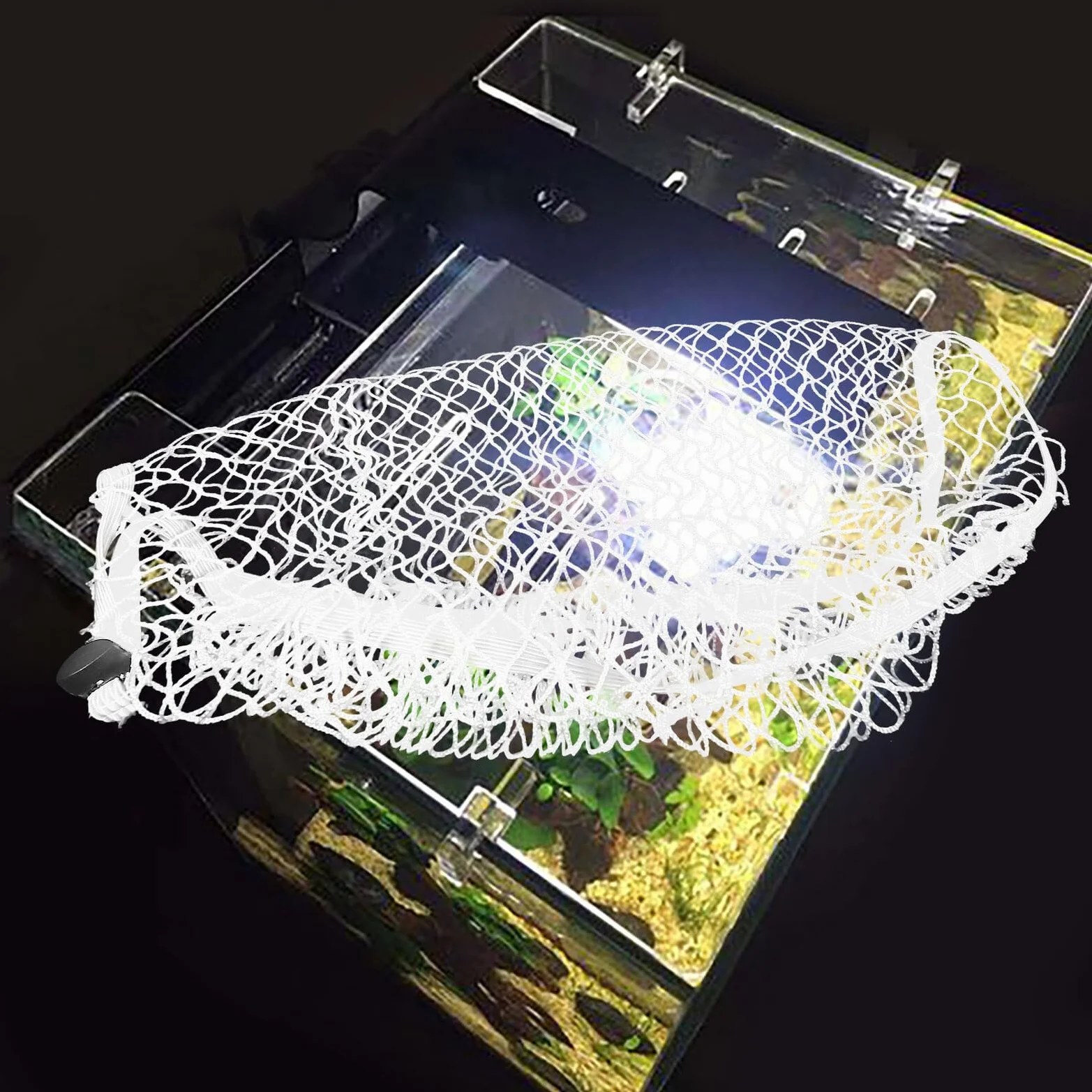 VICASKY Filet de Protection Anti-Évasion en Nylon pour Aquarium et Terrarium 35 x 50 cm