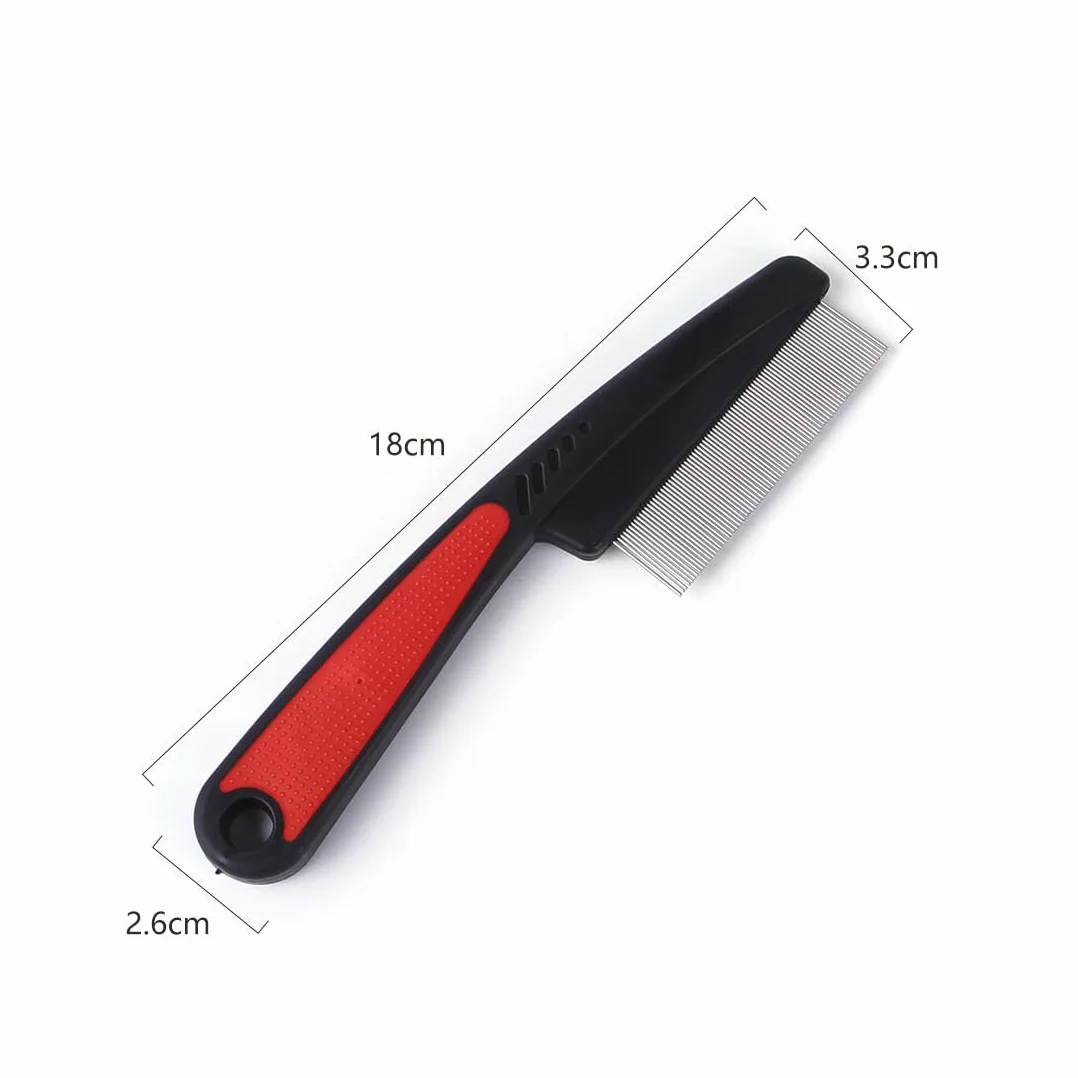 Peigne Anti puces pour Chats et Chiens, Set de 2 PCS Peignes de Toilettage pour Animaux