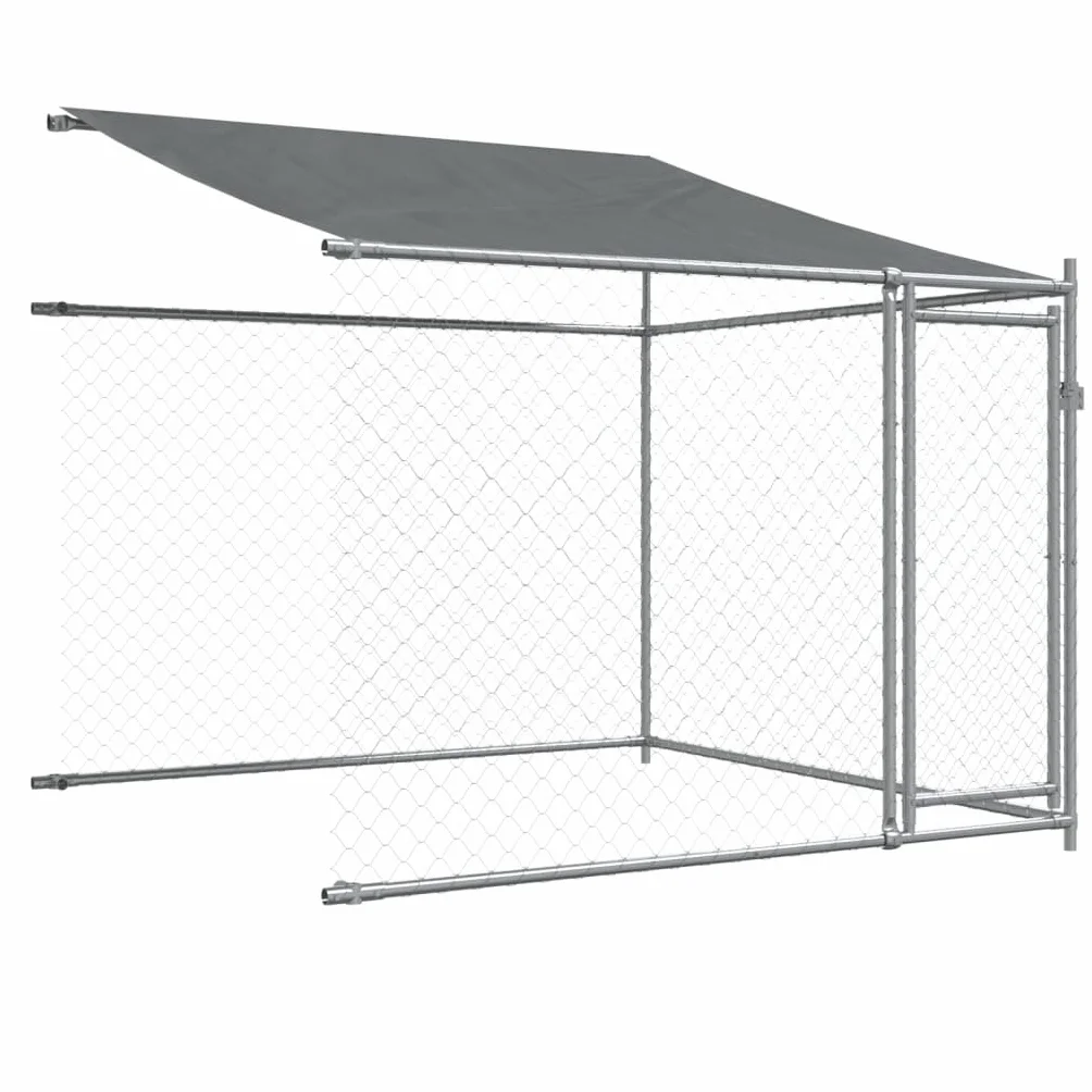 Cage pour Chien Acier Galvanisé Gris 6x2x2m 52.4 kg