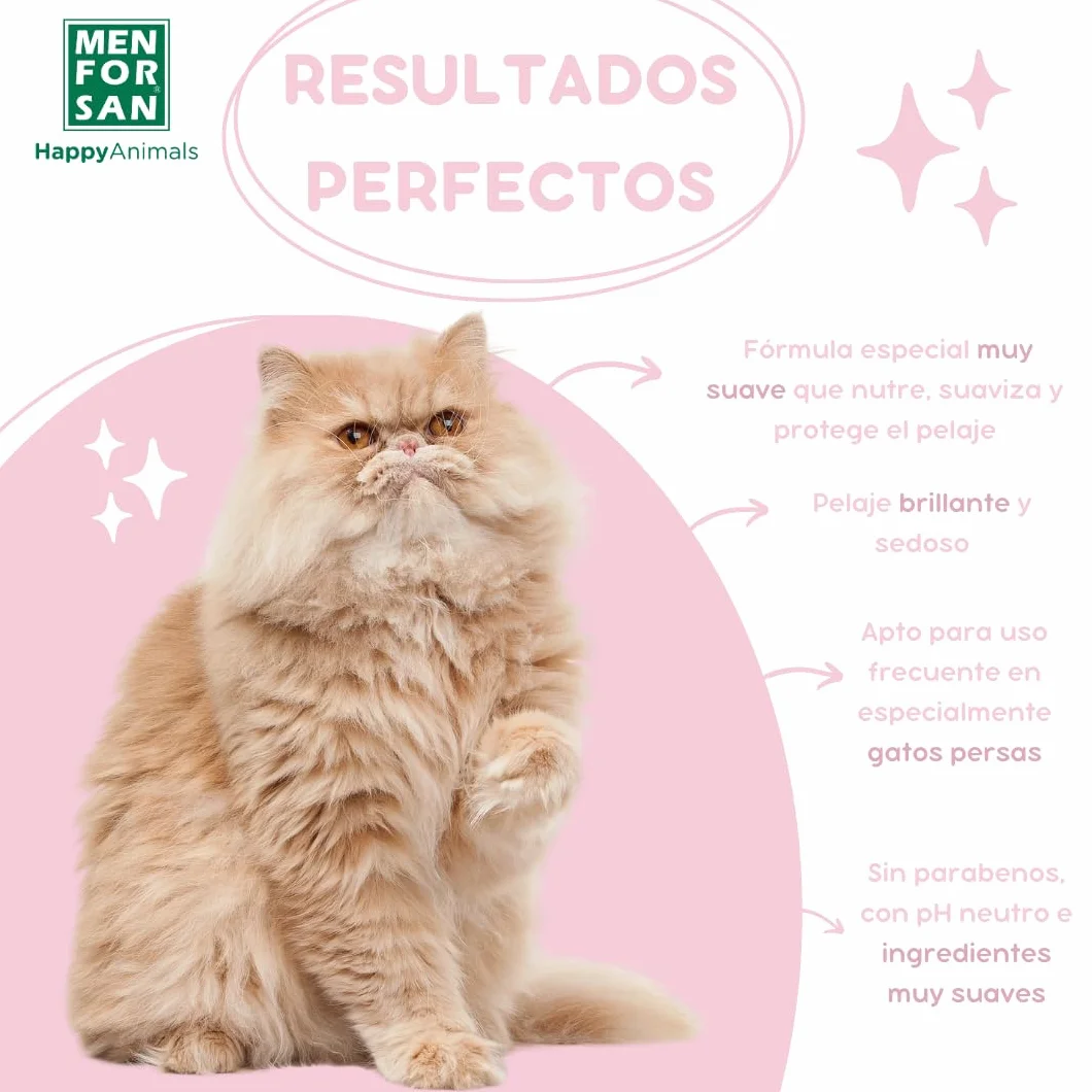MENFORSAN Shampooing Très Doux pour Chats 1 Litre