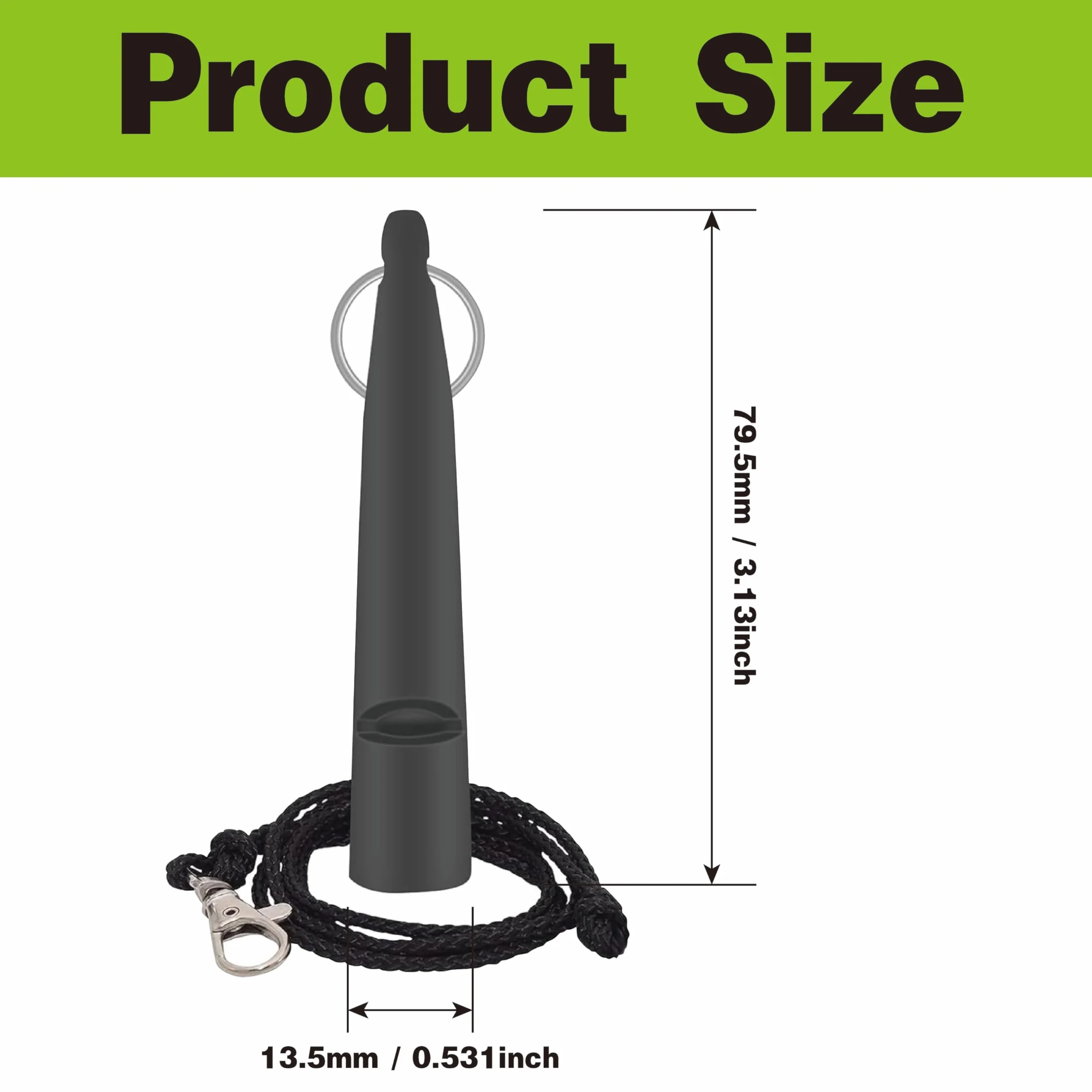 Sifflet Chien Rappel Professionnel, Sifflet Pour Chien, Idéal Pour Le Rappel, Outil D’Éducation Canine Multifonction, Outil De Dressage De Haute Qualité Pour L'Éducation Canine, 1PCS Noir