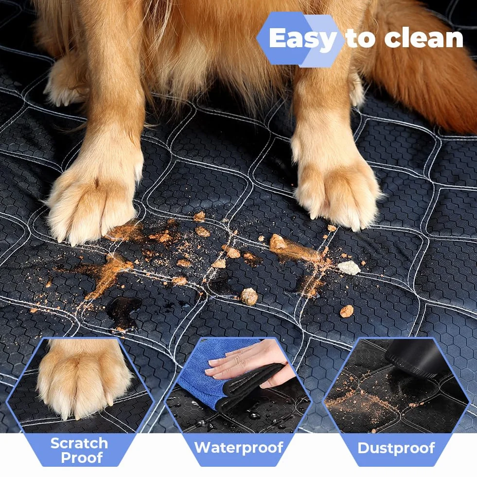 KYG Housse Coffre Voiture Chien Protection Latérale Imperméable Antidérapant 185x105cm