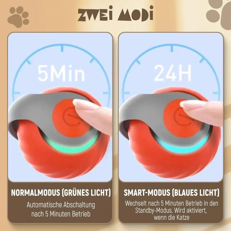 Catnat 2026 Jouet Interactif Speedy Tail pour Chat avec Queue en Peluche (Bleu)