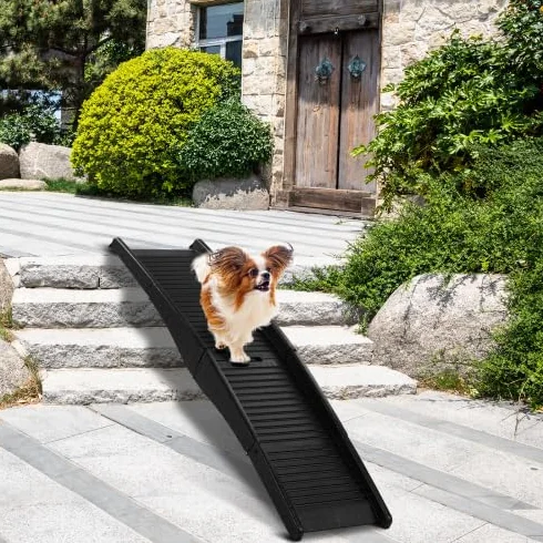 Rampe pour Chien Pliable Tripliable Portable 150x40 cm pour Voiture Camion SUV