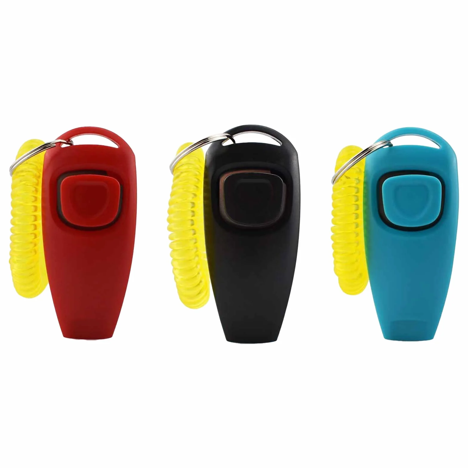 3pièces Sifflet pour Chien,Clicker de Dressage pour Animal de Compagnie,Haute fréquence Sifflet pour Chien,Dresseur avec Sangle de Poignet,Fonction 2 en 1,Facile à Transporter