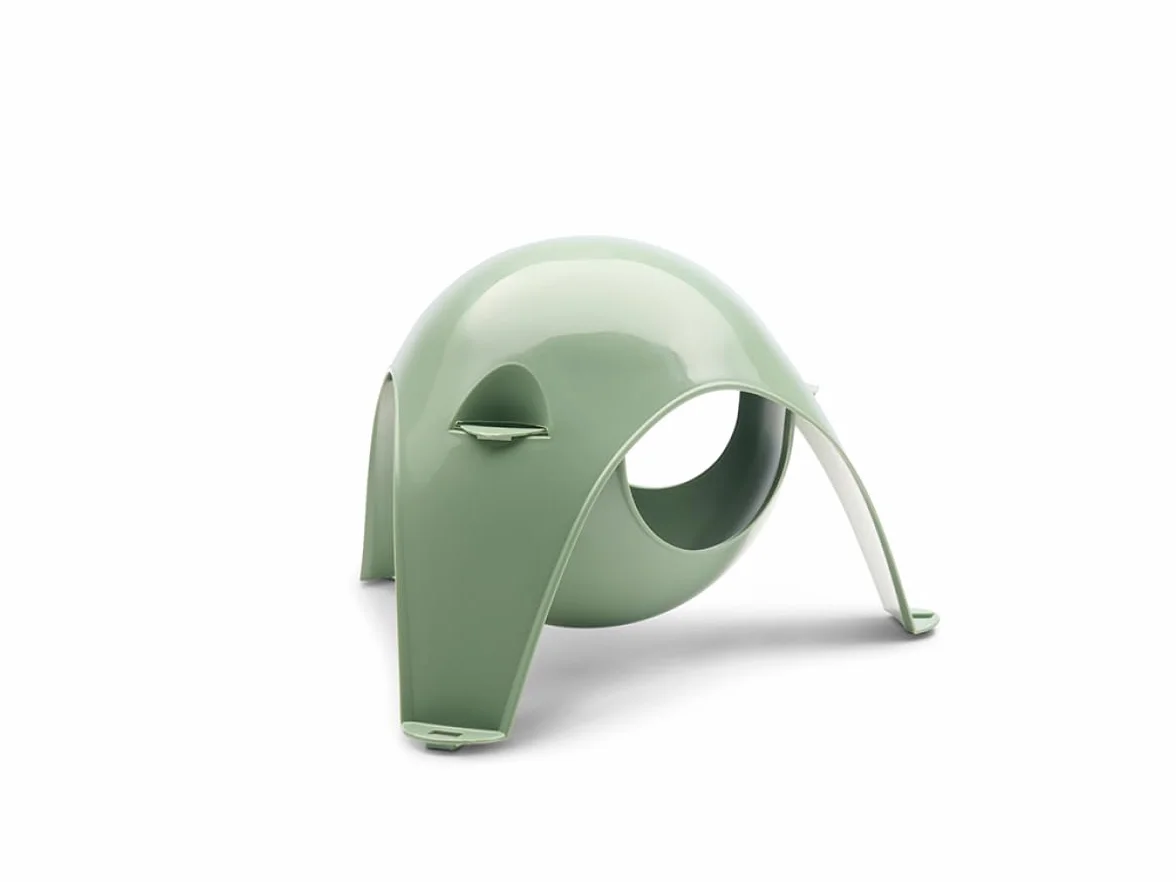 Maison Lapin - Cage Rongeur - Savic Sputnik XL - cachette pour Petits Animaux - Vert - pour Hamsters et Rats - Dimensions 29 x 26 x 19 cm