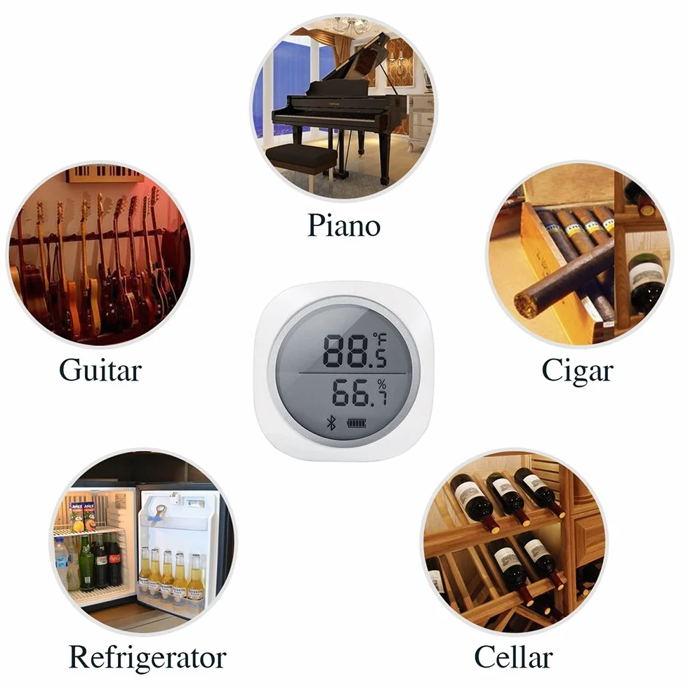 Inkbird IBS-TH1 Plus Thermomètre Hygromètre Numérique Bluetooth avec Sonde pour Terrarium Cave