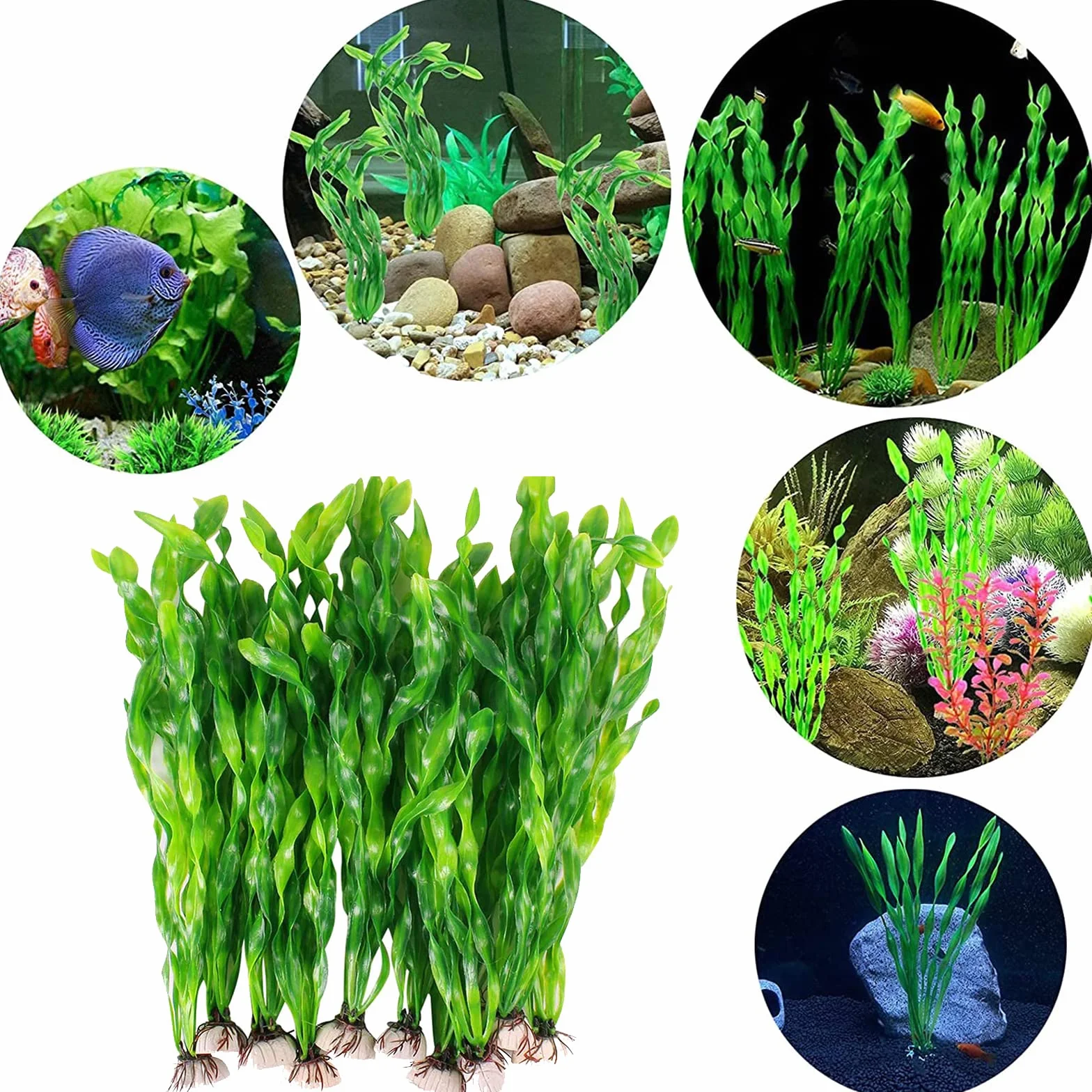 Aquarium Plante Artificielle Décoration 10 Pièces