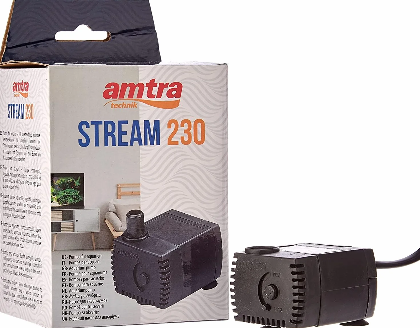 Amtra Stream 230 Pompe submersible aquarium 230 l/h 3.0W 220V
