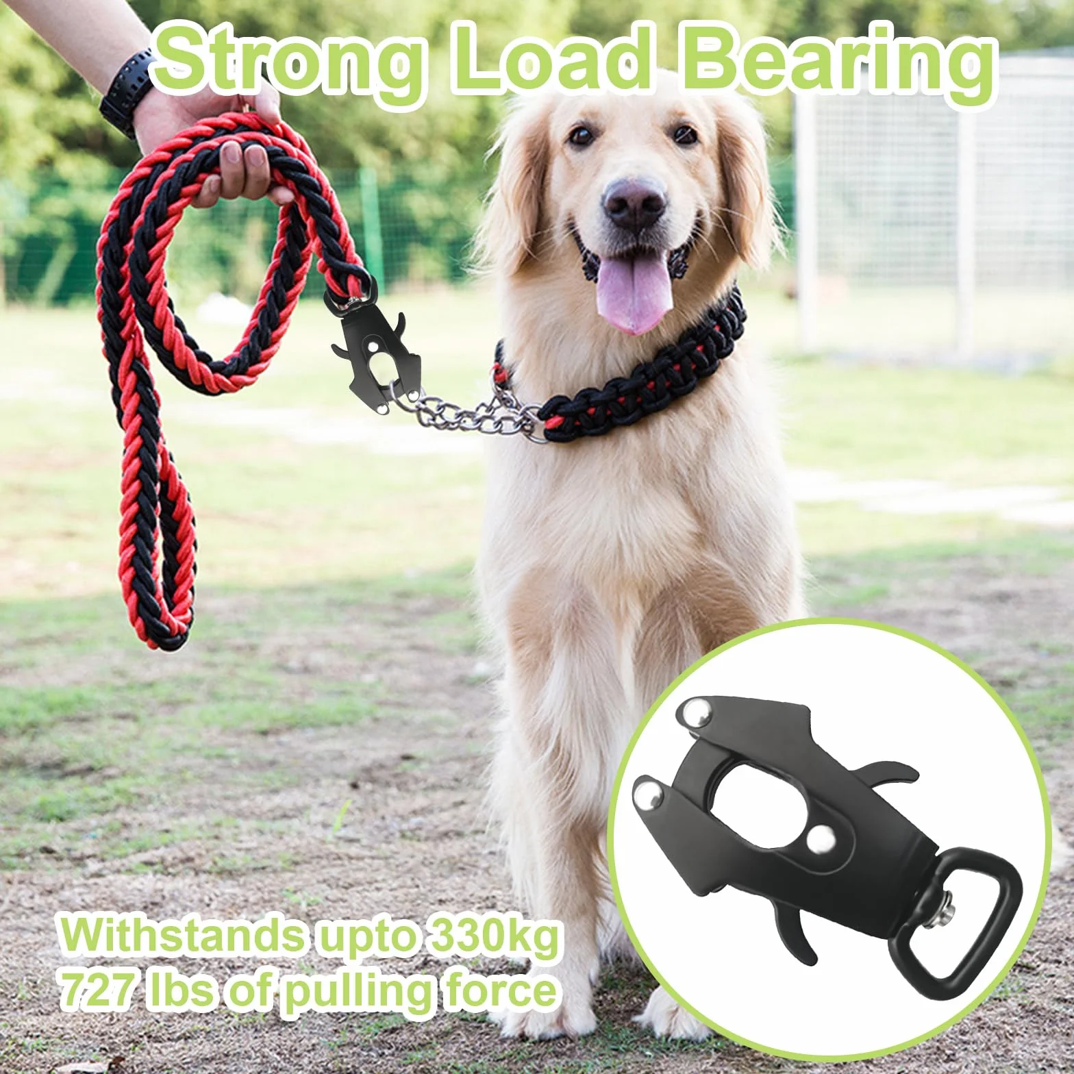 Frog Clip 2 Pack Espace Verrouillage en Aluminium Boucle de Laisse de Chien Boucle rotative à libération Rapide Boucle de chaîne de Chien résistant à la Rouille,Dia 25mm