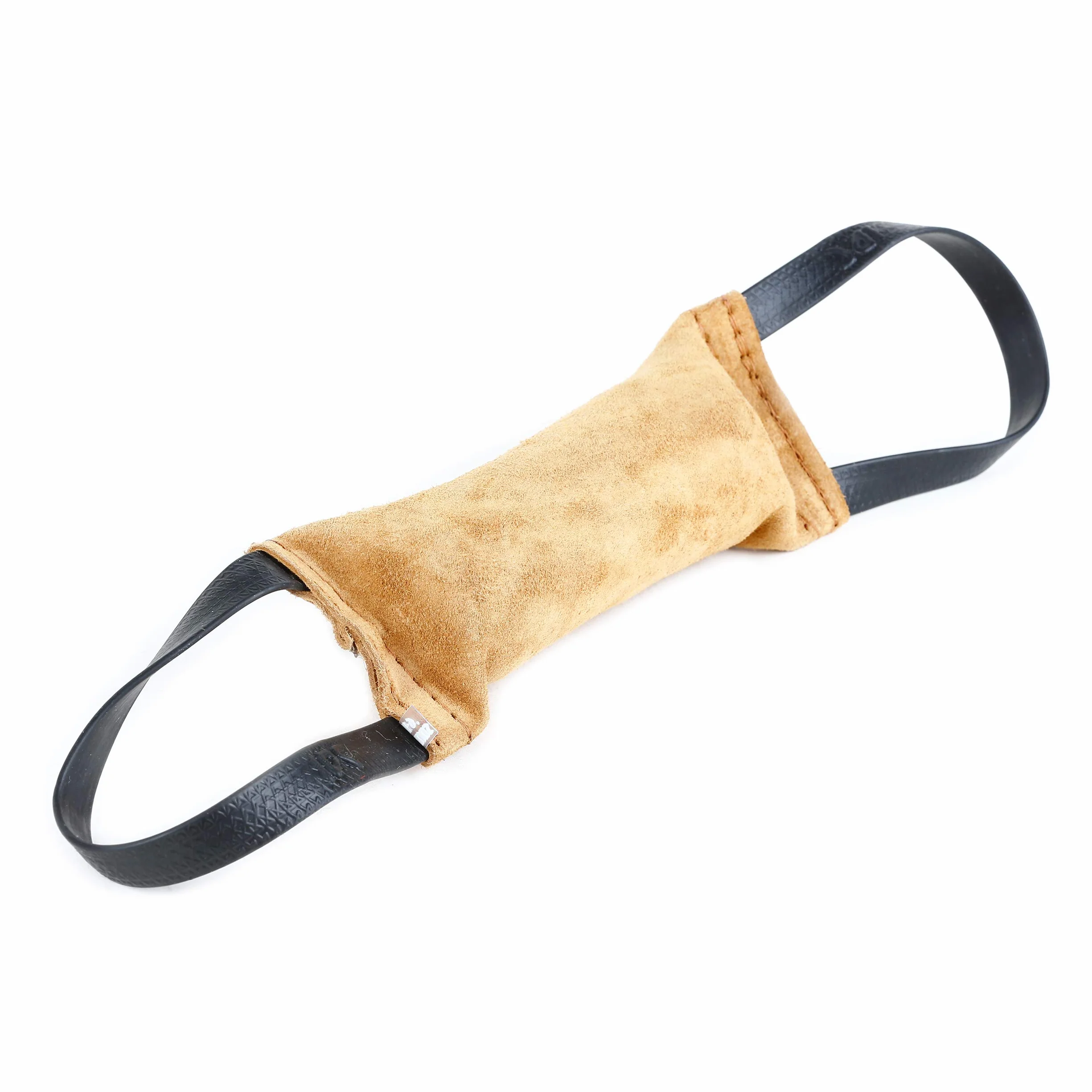 JULIUS K-9 Boudin à mordre en cuir 25 x 5,5 cm avec couture intérieure et 2 anses