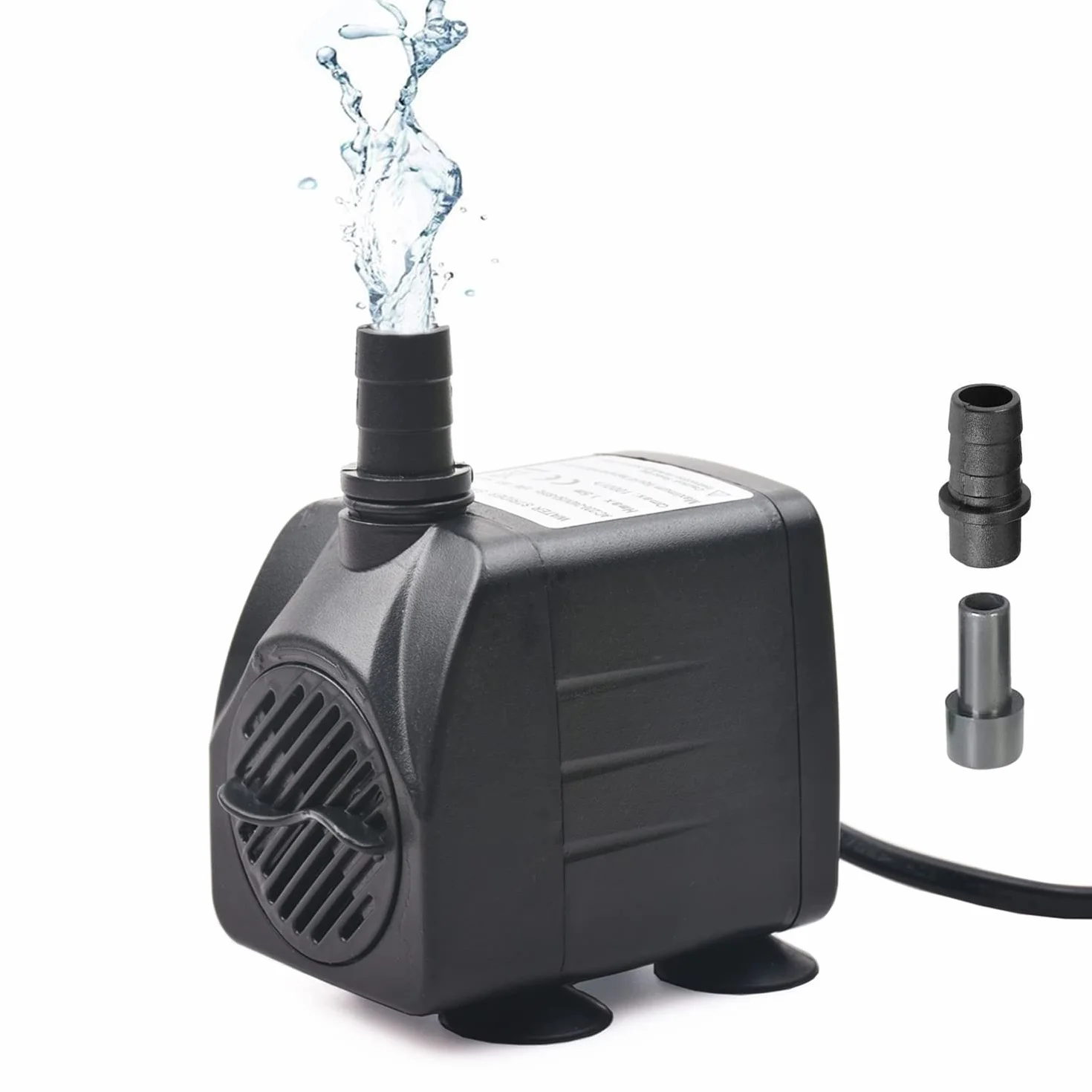 pompe à eau submersible 1000 L/h 15 W ultra-silencieuse réglable aquarium étang fontaine