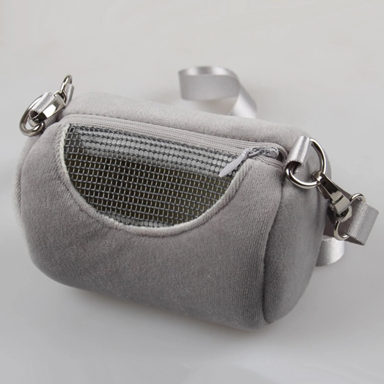 Sac de Transport pour Hamster 11 cm Velours Respirant Bandoulière Réglable