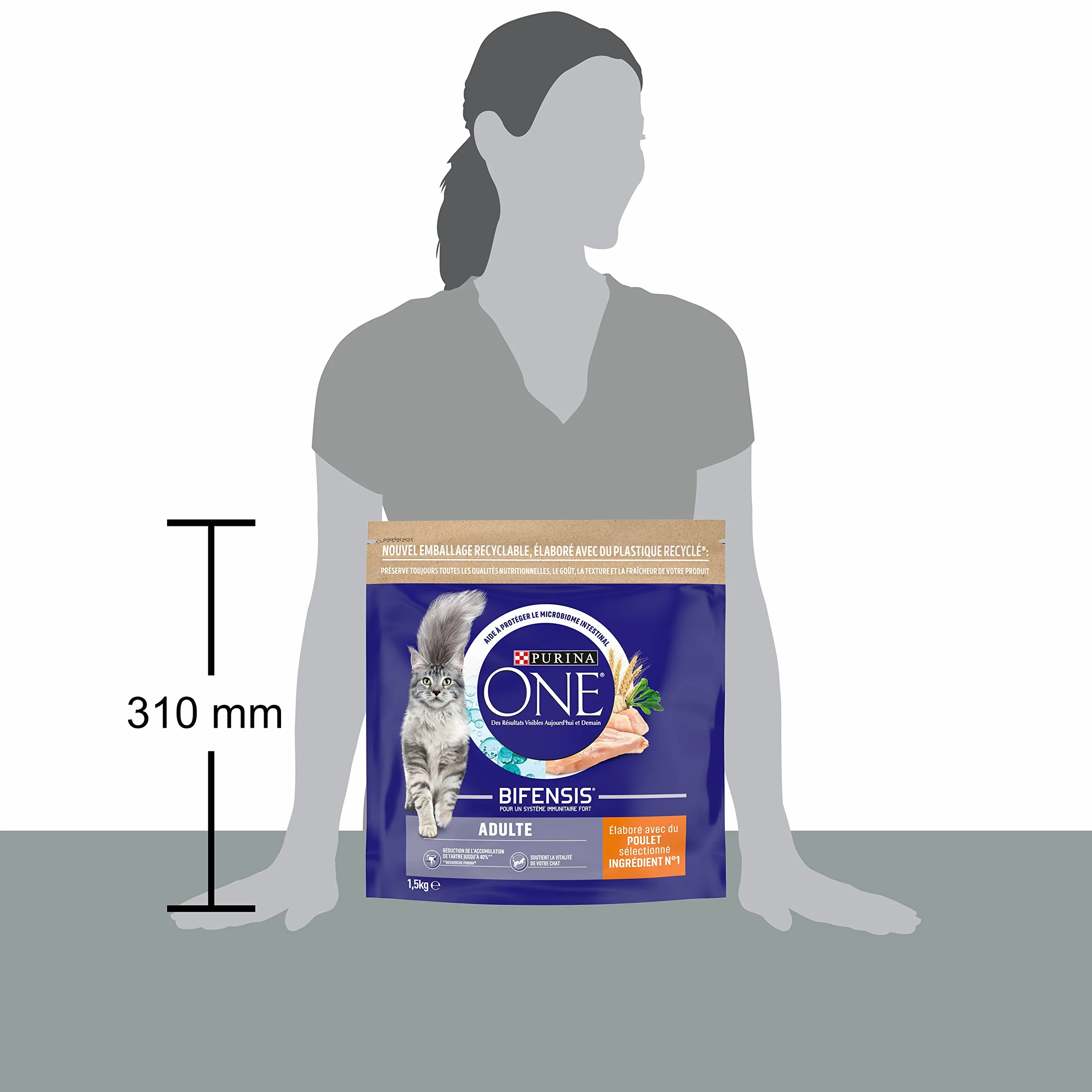 PURINA ONE BIFENSIS Croquettes Chat Adulte Poulet Lot 6 x 1,5kg
