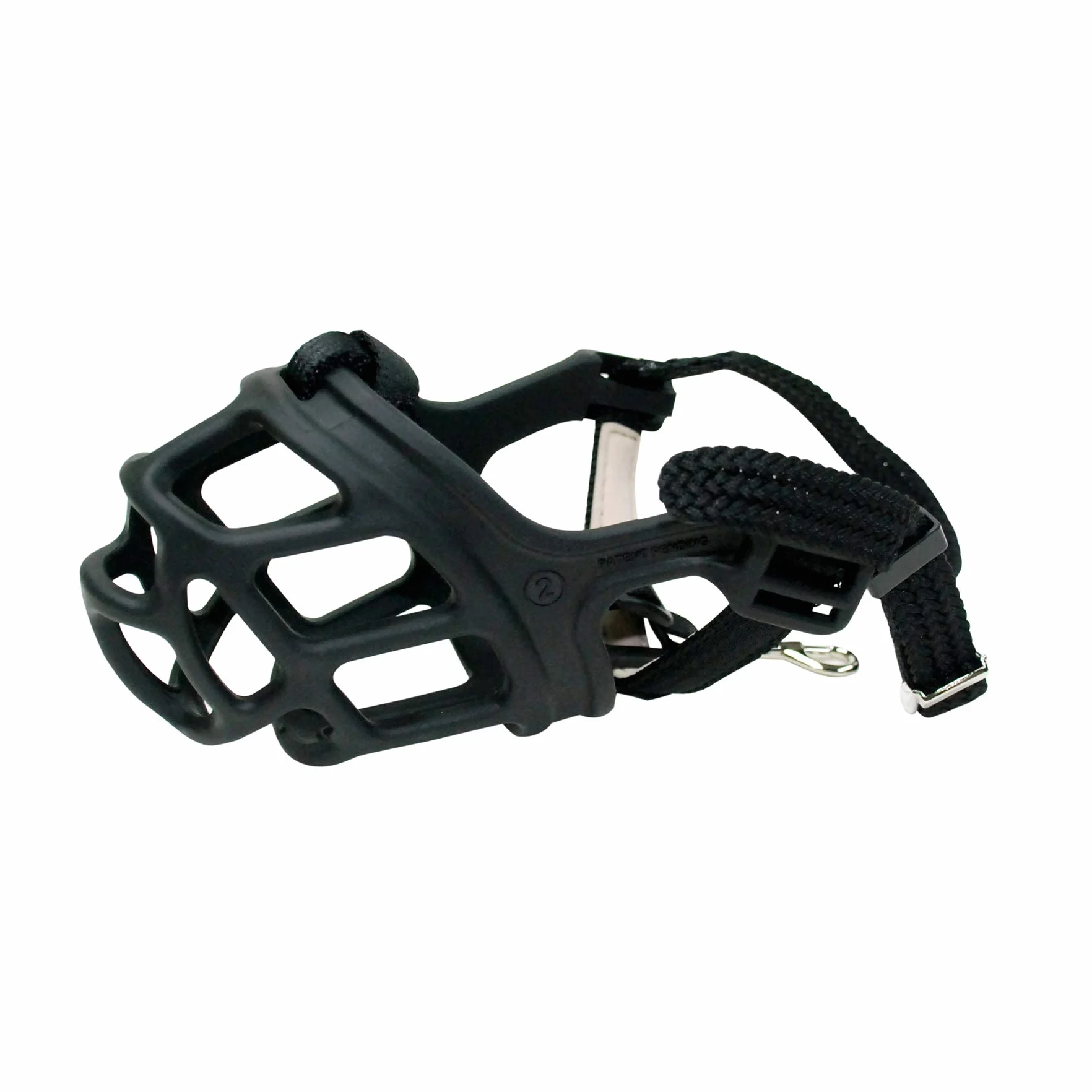 ZEUS Alpha TPR Muselière pour Petits Chiens, Design Confortable Qui empêche Les morsures, Les aboiements et la Mastication, Noir
