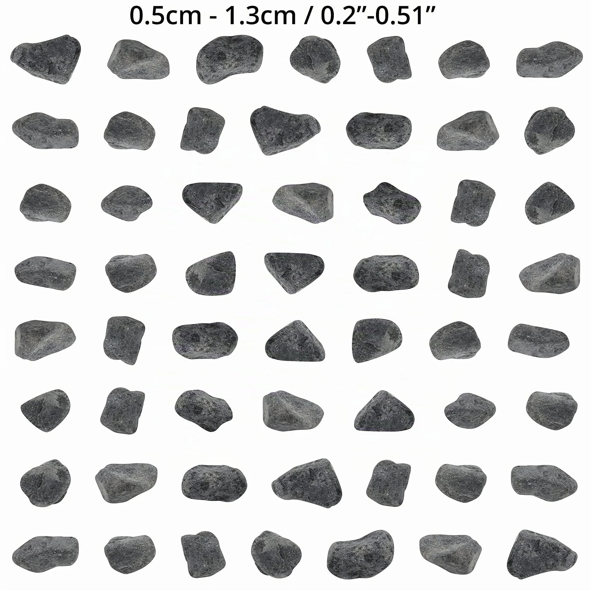 Belle Vous Gravier Decoratif Gris Naturel (Sac de 3,6 kg) Assortiment de Cailloux Decoratif pour Vase de 0,5-1,3 cm - Pierres Décoratives de Rivière pour Plante, Jardin, Aquarium, Maison & Jardin