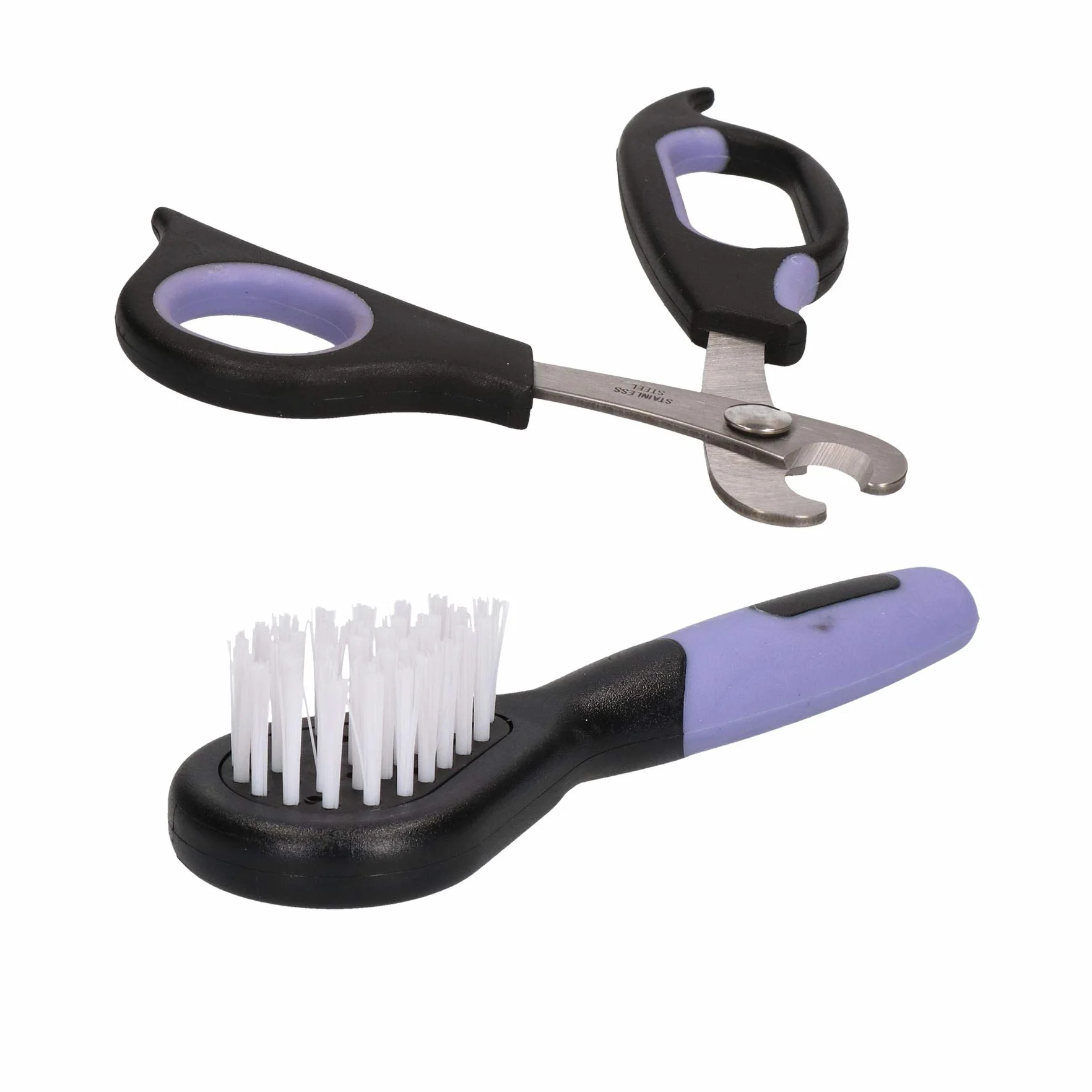 Coupe-ongles en palissandre pour petit animal et mini brosse souple Cochon d'Inde, Lapin