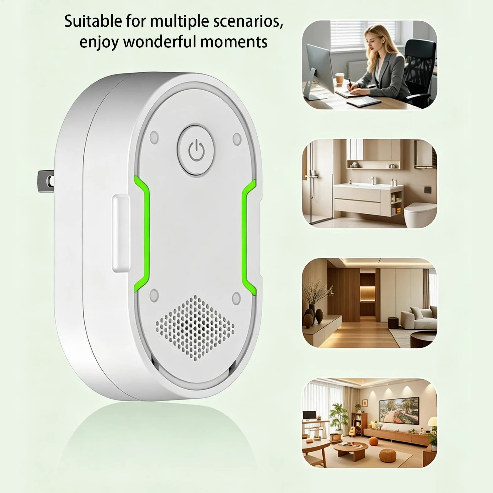 Désodorisant intelligent pour litière pour chat - Nettoyant plug-in | Purificateur d'air pour la maison, le bureau, le balcon, la chambre, le salon, l'appartement et le dortoir