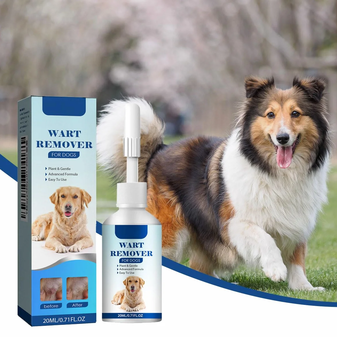 Crème pour Animaux de Compagnie pour Chiens et Chats, Éliminateur de Verrues Naturel, 20 ML