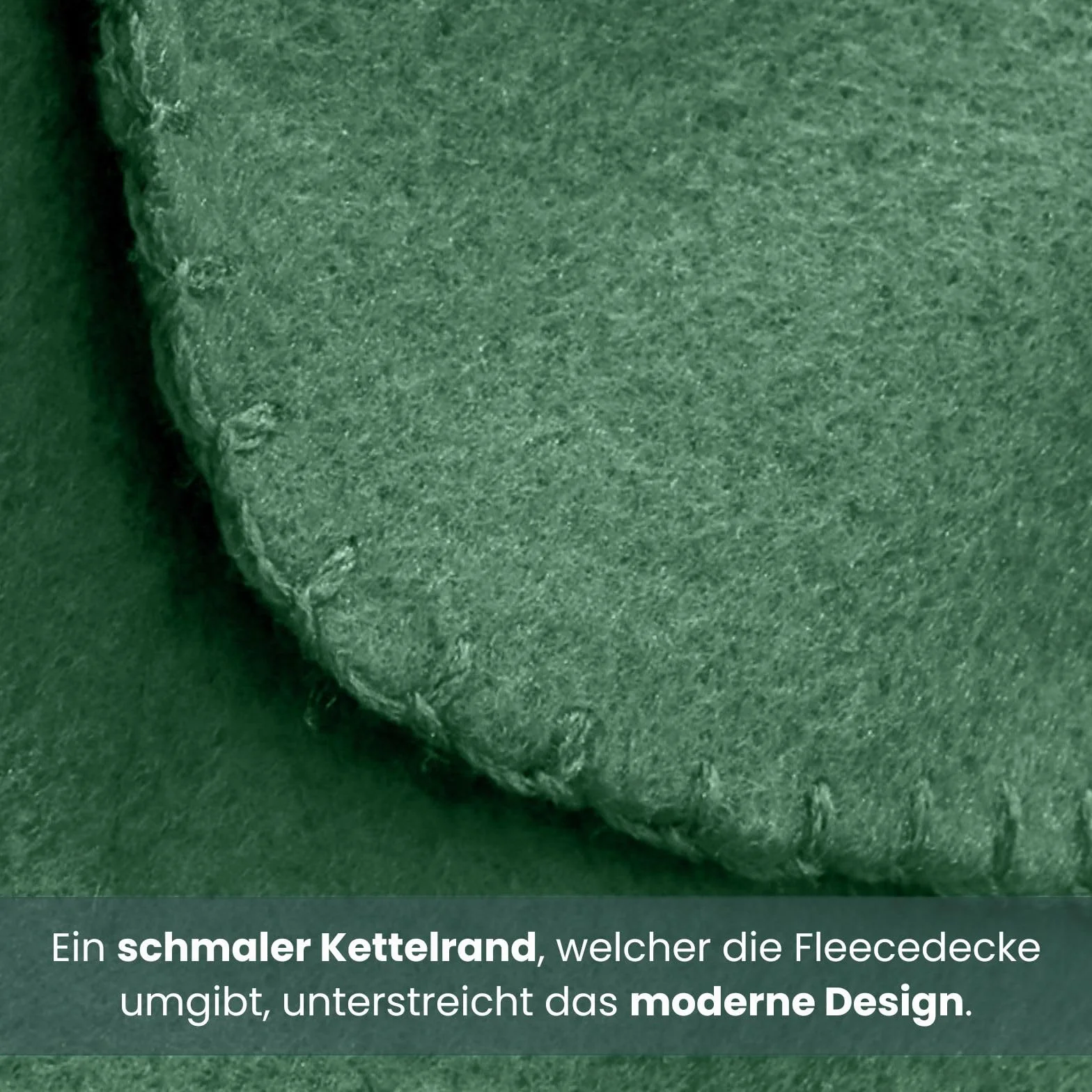 Couvertures molletonnées réversibles 130 x 160 cm, vert foncé