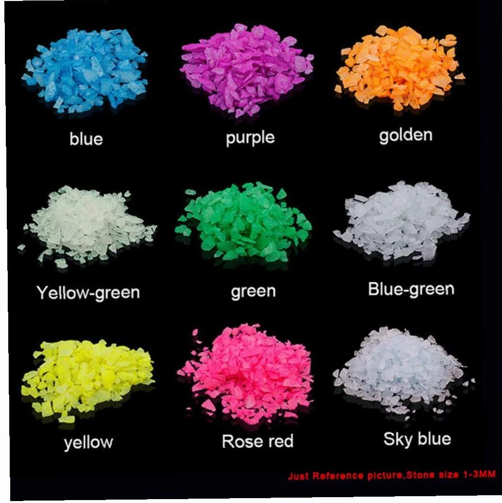 Phosphorescent Poisson Aquarium Gravier Décoratif Foncé Sable 4pcs