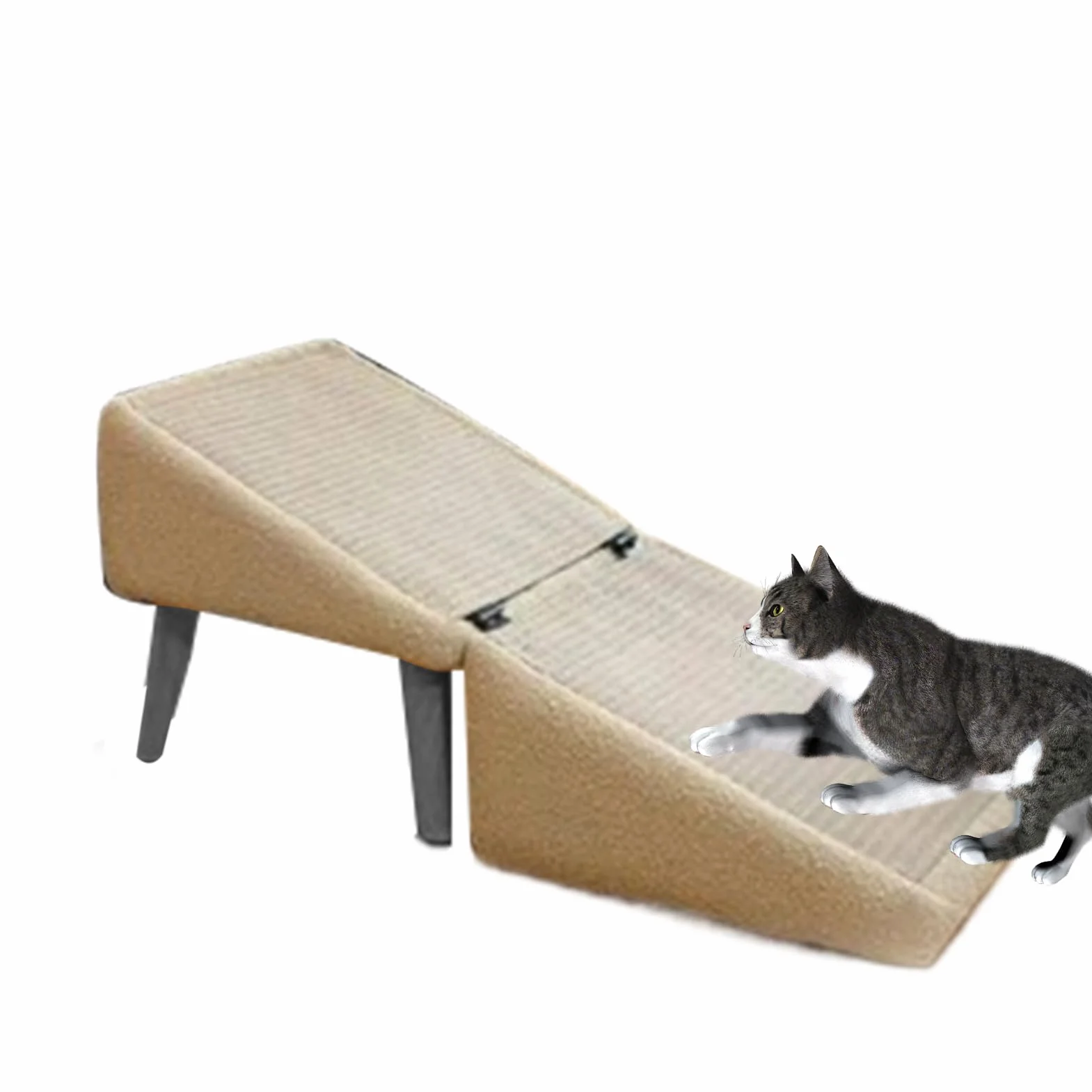 Dog Ramp for Bed 30x30x35cm Rampe Chien Canapé Feandre-a Escalier pour Chie-n Escalier pour Chie-n Marchepied Anti-Dérapant pour Véhicule, Échelle Tabouret pour Petit Chien